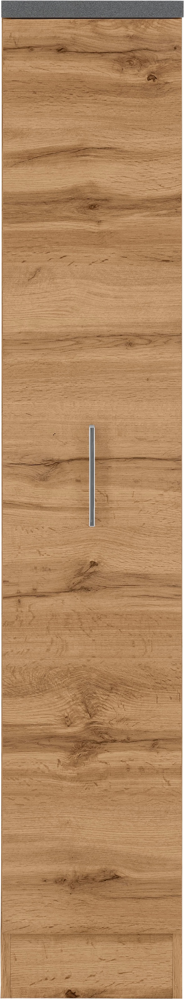 KOCHSTATION Apothekerschrank »KS-Colmar«, 30 cm breit, 165 cm hoch, mit 3 Ablagen, mit Metallgriff