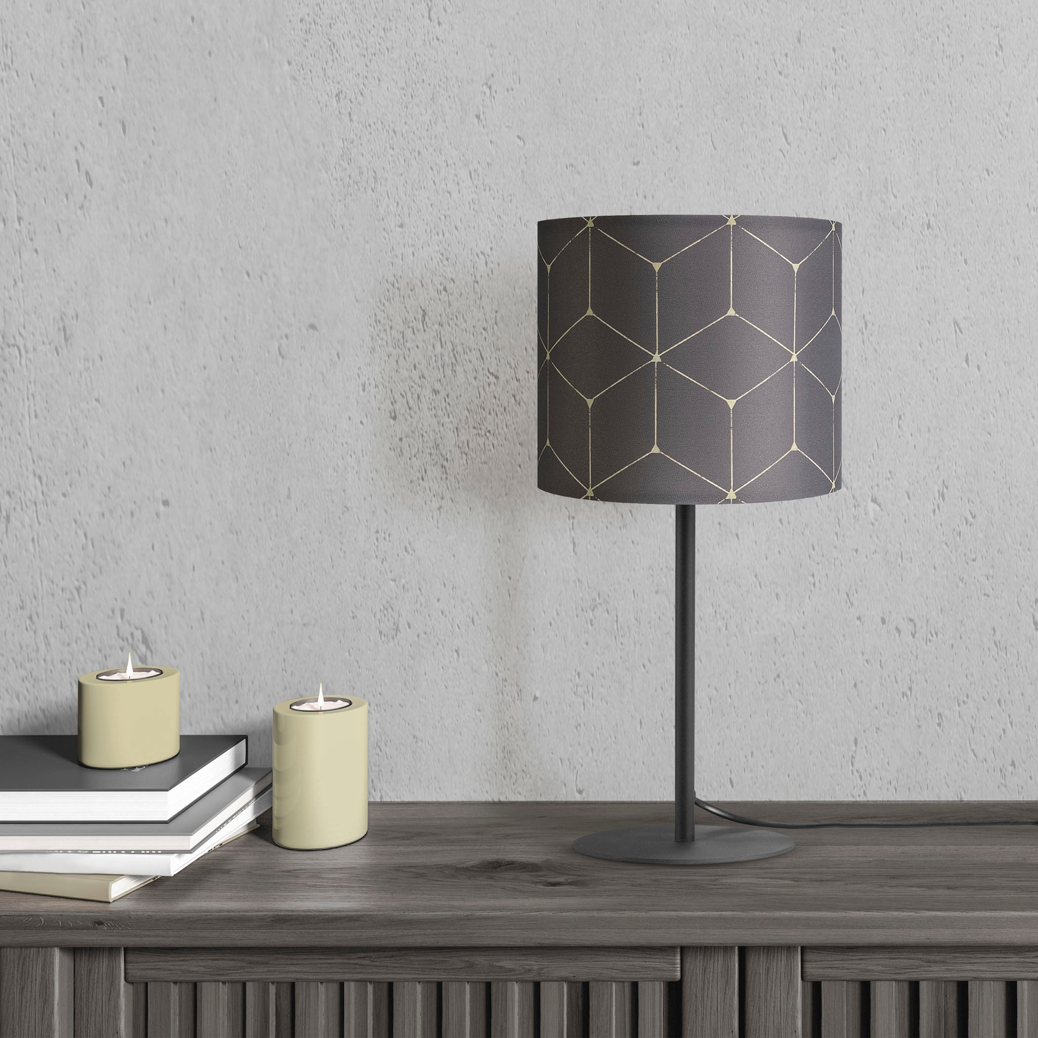 Paco Home Tischleuchte »Luca Cube«, Leuchtmittel E14   ohne Leuchtmittel, S günstig online kaufen