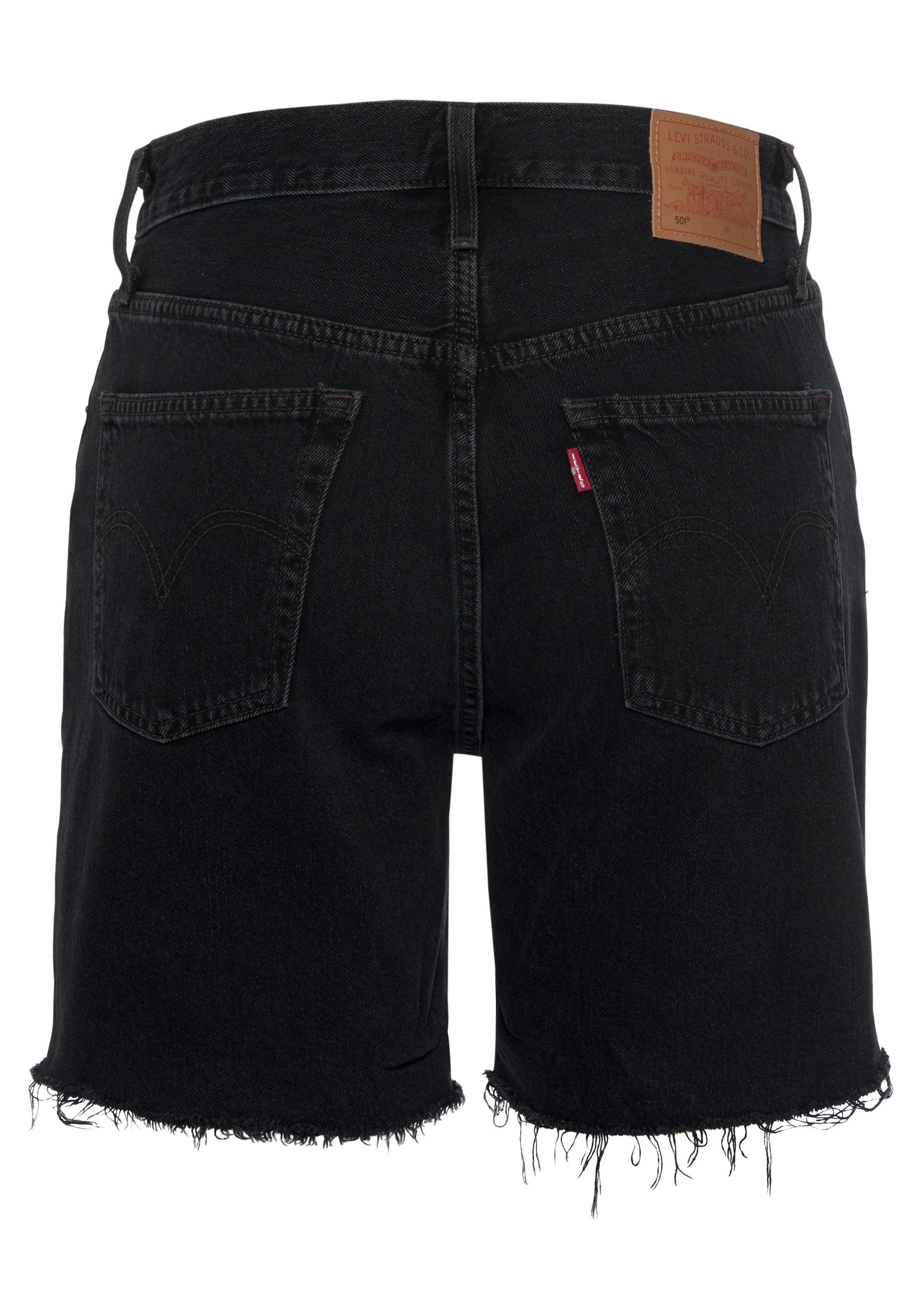 Levi's® Bermudas »501 MID THIGH SHORT«, Sommerhose mit Fransen am Saum