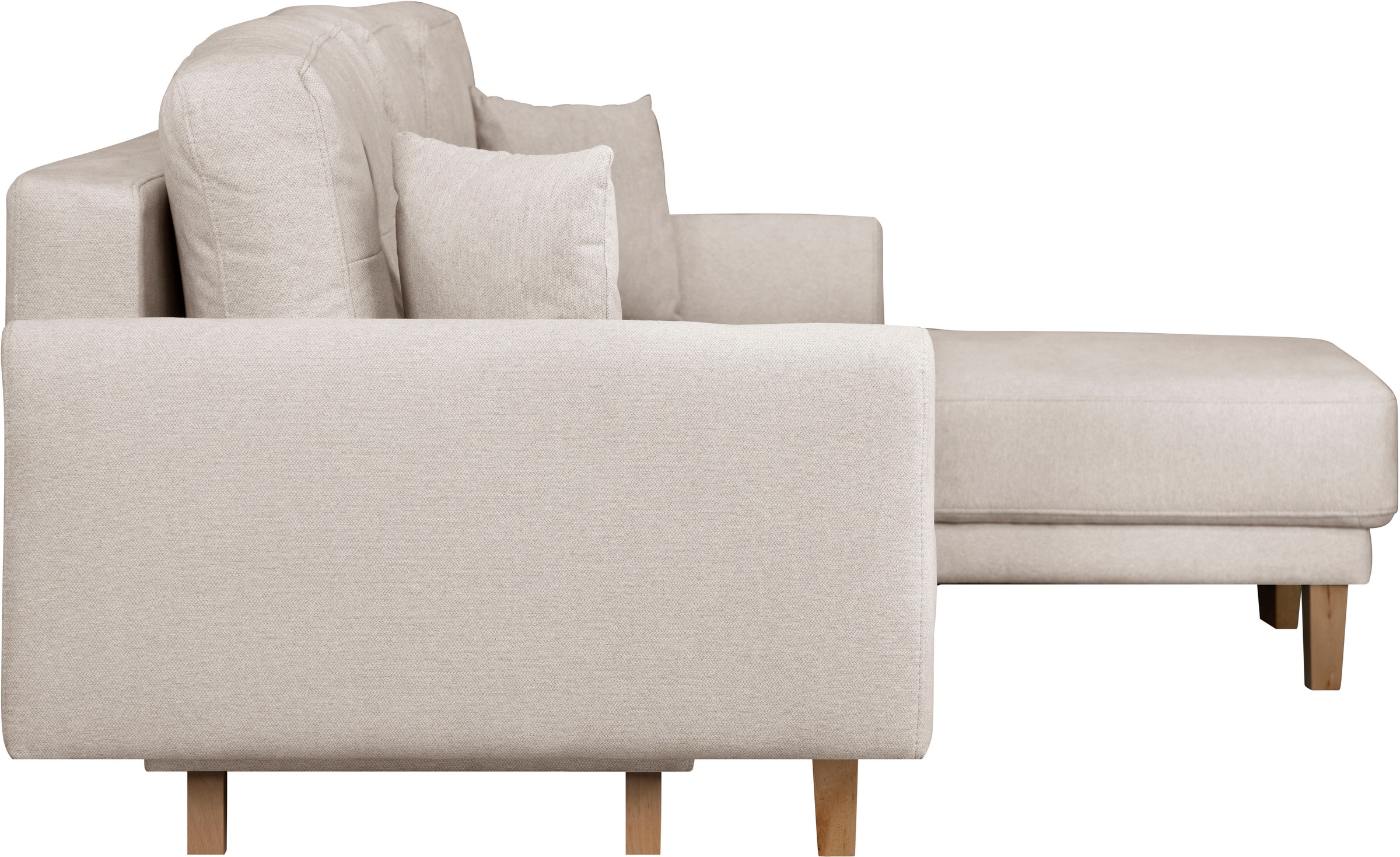 Home affaire Ecksofa »TRIPLO optionale Schlafsofa mit Bettkasten, Maße B/T/H: 234/164/89 cm«, L-Form wahlweise mit Bettfunktion - Liegefläche 132x210 cm