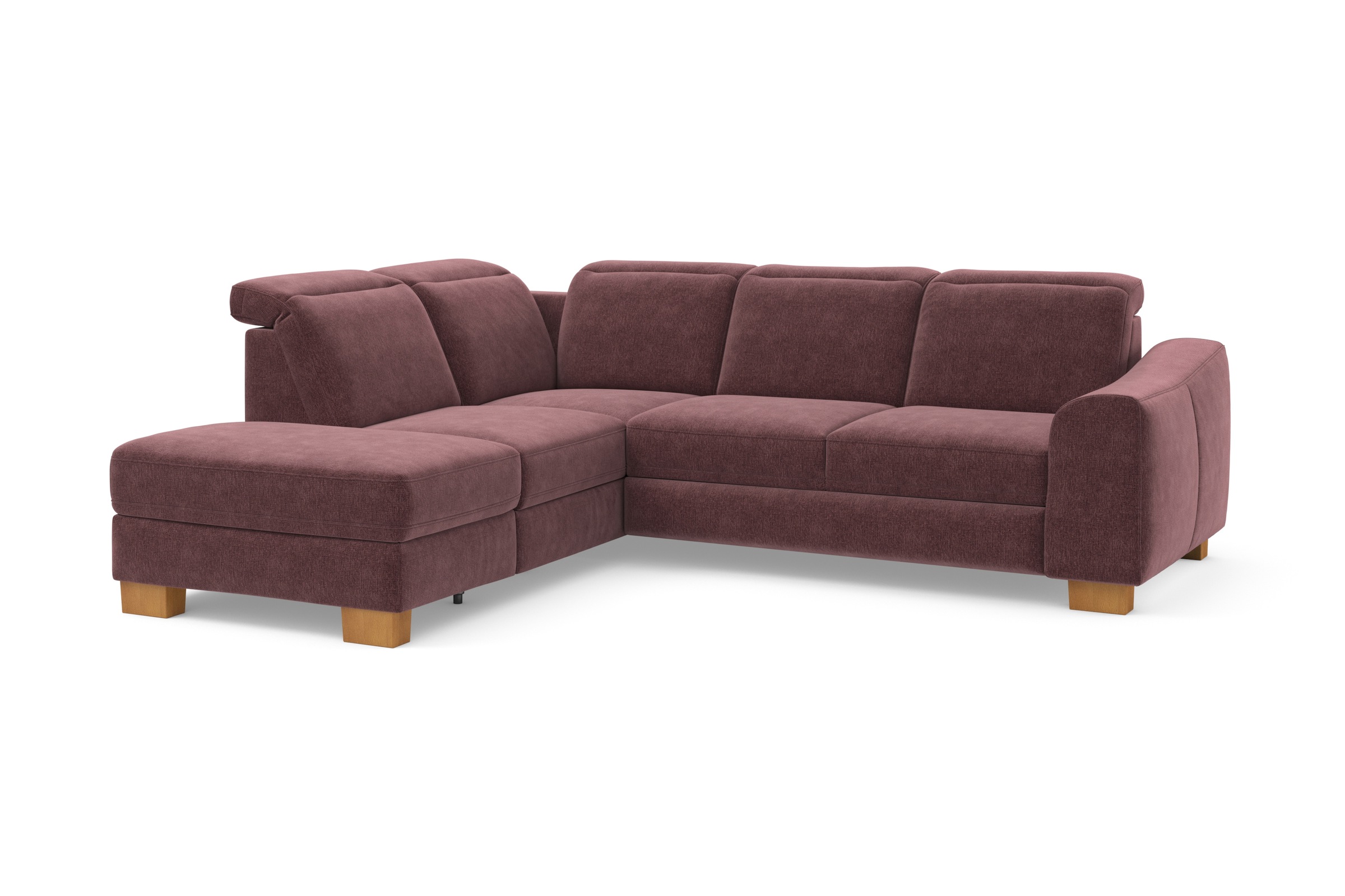 Home affaire Ecksofa »Dundee L-Form«, wahlweise mit Kopfteilverstellung und zusätzlich mit Bettfunktion