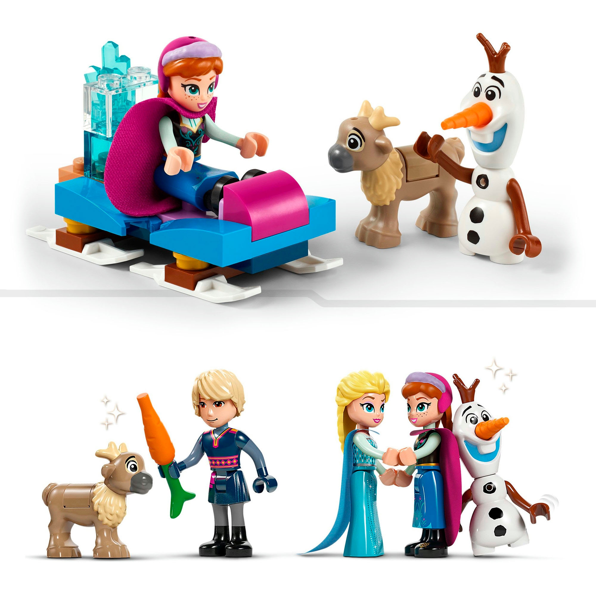 LEGO® Konstruktionsspielsteine »Elsas Winterpalast (43244), LEGO Disney Princess«, (630 St.), Made in Europe