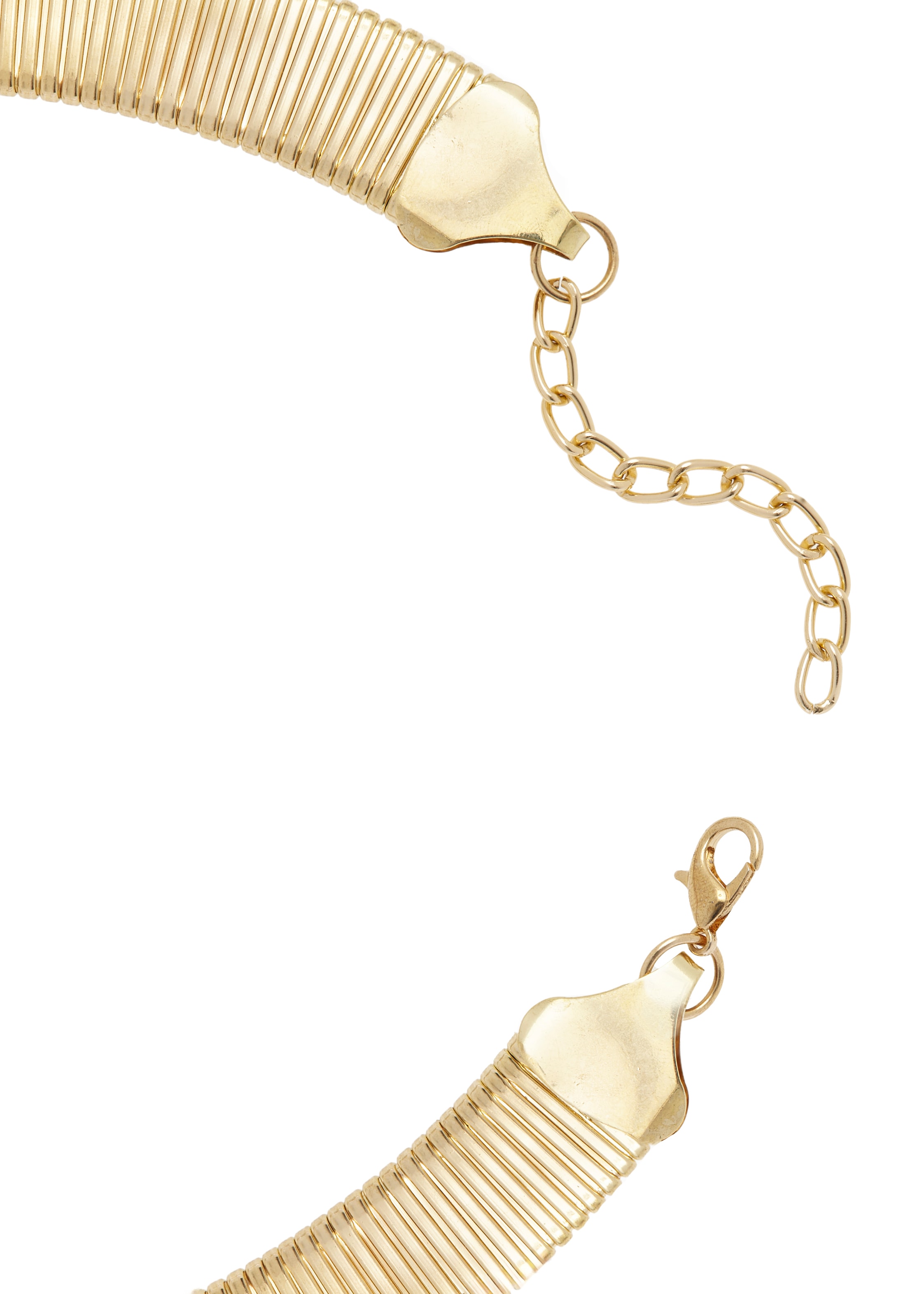 LASCANA Schlangenkette »Chunky Halskette«, Collier, abgerundete chunky Schlangenkette