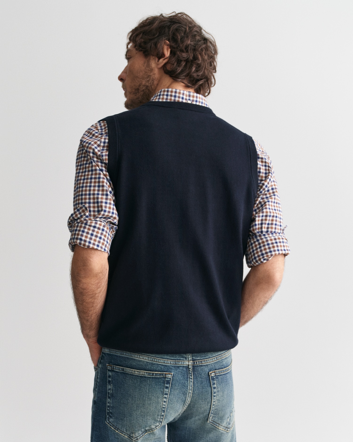 Gant Pullunder »CLASSIC COTTON SLIPOVER«, Premium Pullunder aus weicher 100% Baumwolle, Ärmellos