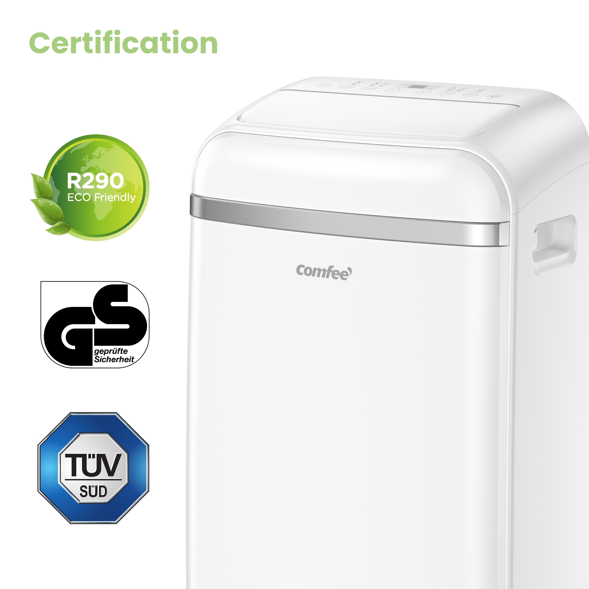 comfee 3-in-1-Klimagerät »Friendly Pro, Kühlen, Entfeuchten & Ventilieren« für Räume bis zu 36m²