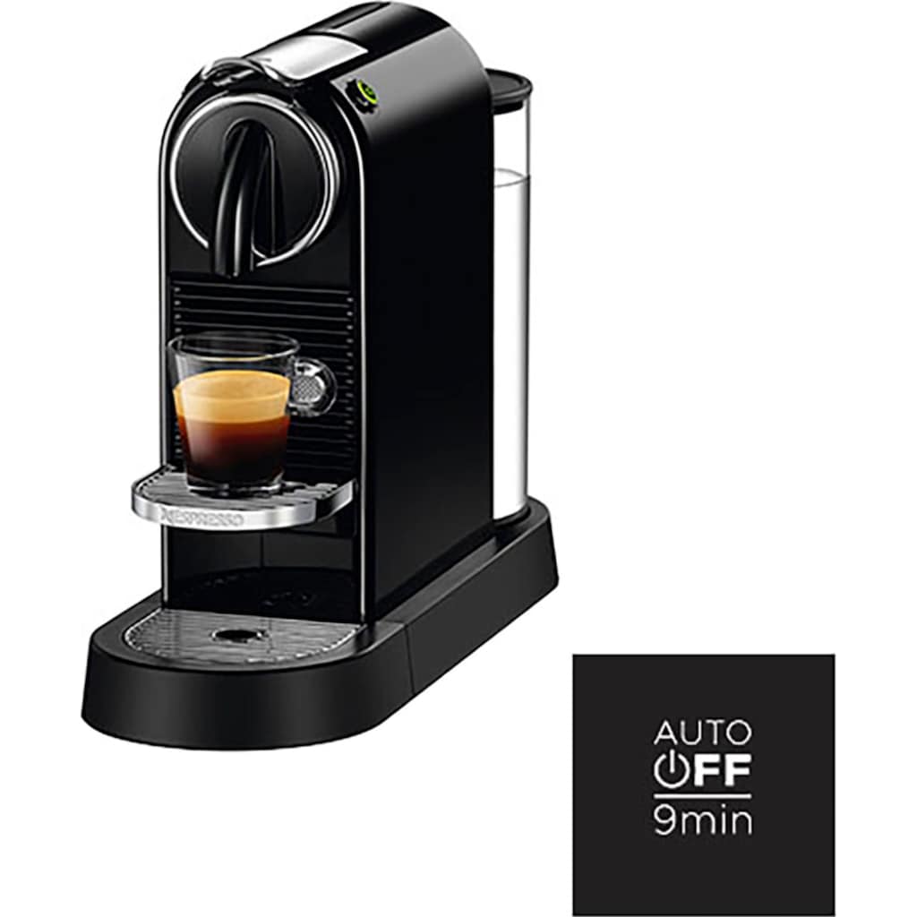 Nespresso Kapselmaschine »CITIZ EN 167.B von DeLonghi, Black«, inkl. Willkommenspaket mit 7 Kapseln
