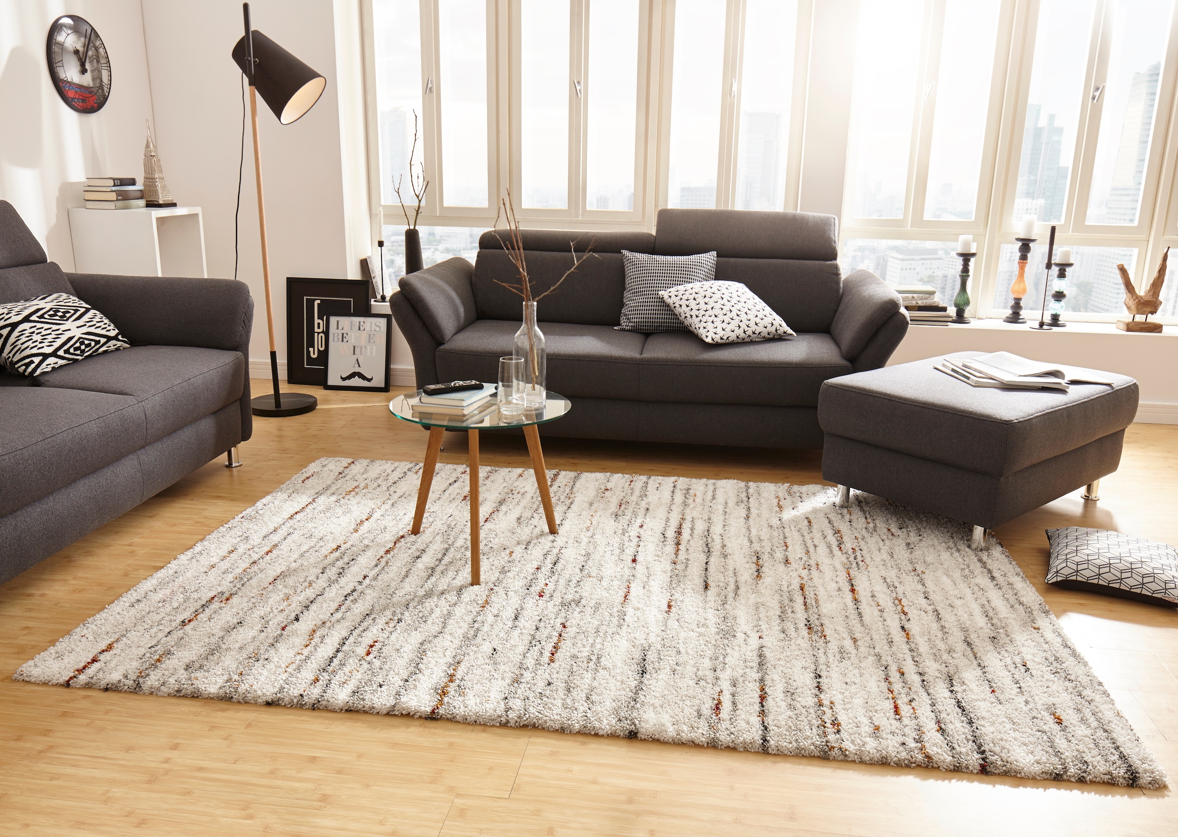 HANSE Home Hochflor-Teppich »Delight«, rechteckig, 30 mm Höhe, Shaggy, Weich, Meliert, Flauschig, Flokati, Wohnzimmer, Schlafzimmer