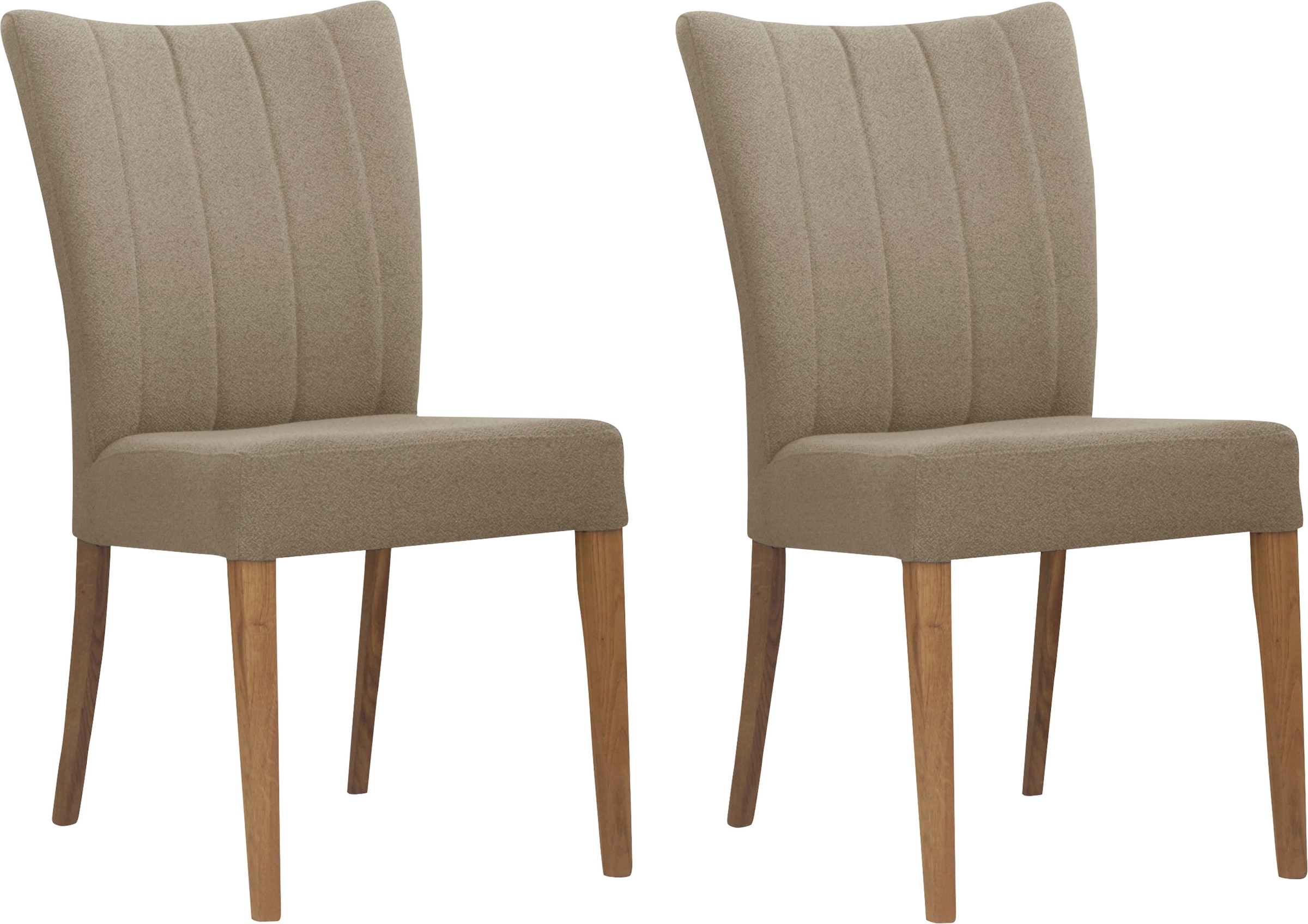 Home affaire 4-Fußstuhl »Dia« (Set) 2 Stk.Gestell Eiche massiv geölt günstig online kaufen