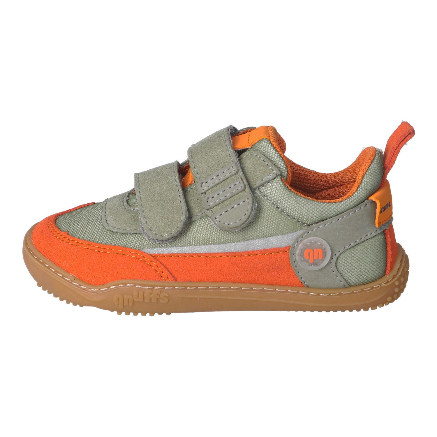 qnuffs Barfußschuh »Erle«  Klettschuh, Halbschuh, Sneaker mit Kontrastbesätzen
