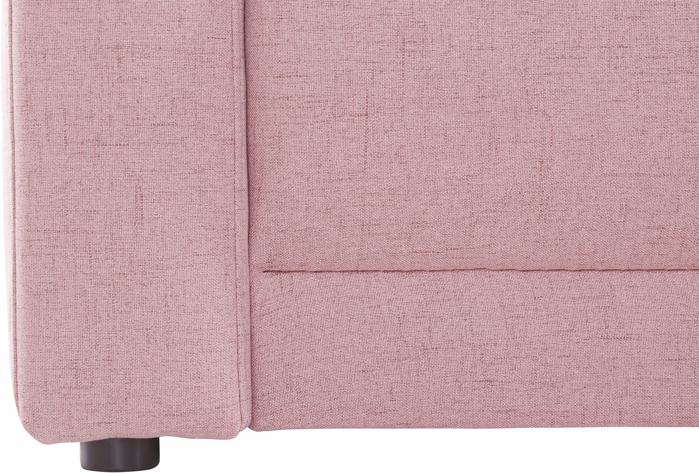 DOMO collection Ecksofa »Ava, moderne Sitzheftung mit toller Doppelnaht, komfortabel, L-Form«, mit Ottomane, inkl. Federkern, wahlweise mit Kopfteilverstellungen