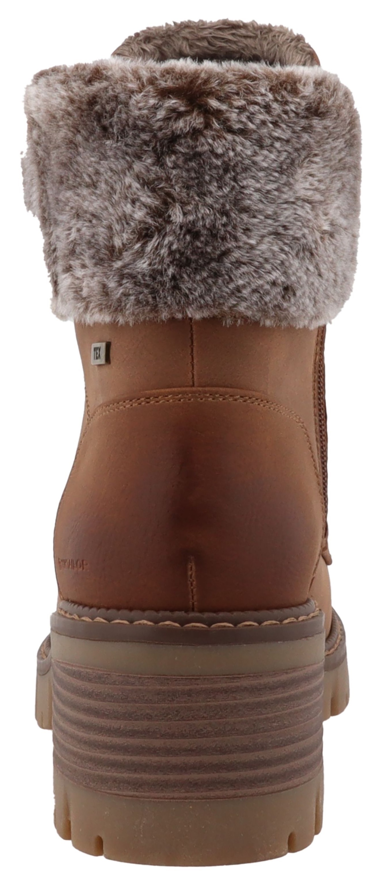 TOM TAILOR Winterstiefelette, Workerboots, Plateaustiefelette mit Blockabsatz