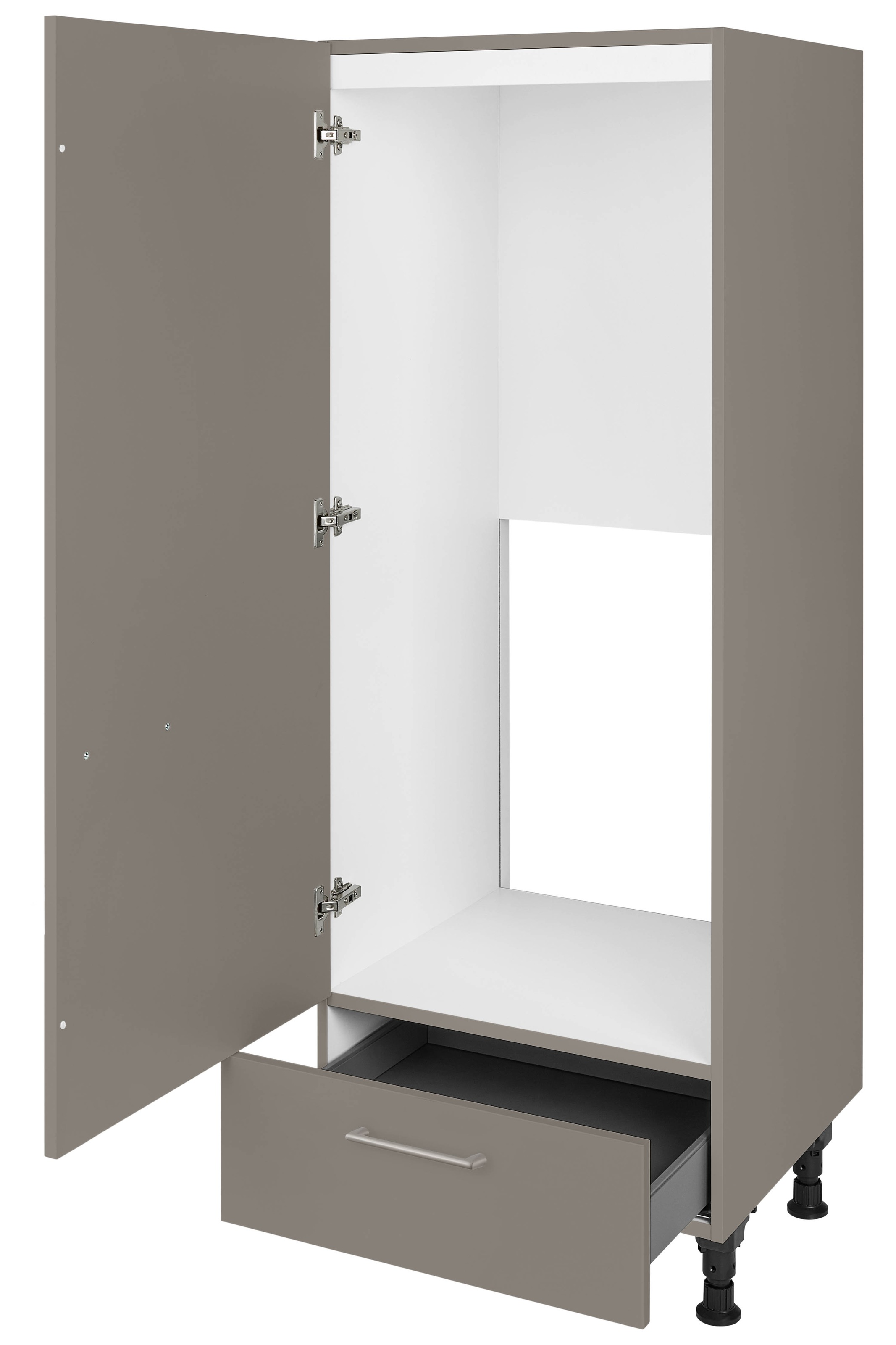 nobilia® Kühlumbauschrank »"Laser", Ausrichtung wählbar, mit Schubkasten,« vormontiert, Breite/Höhe: 60/167,8 cm