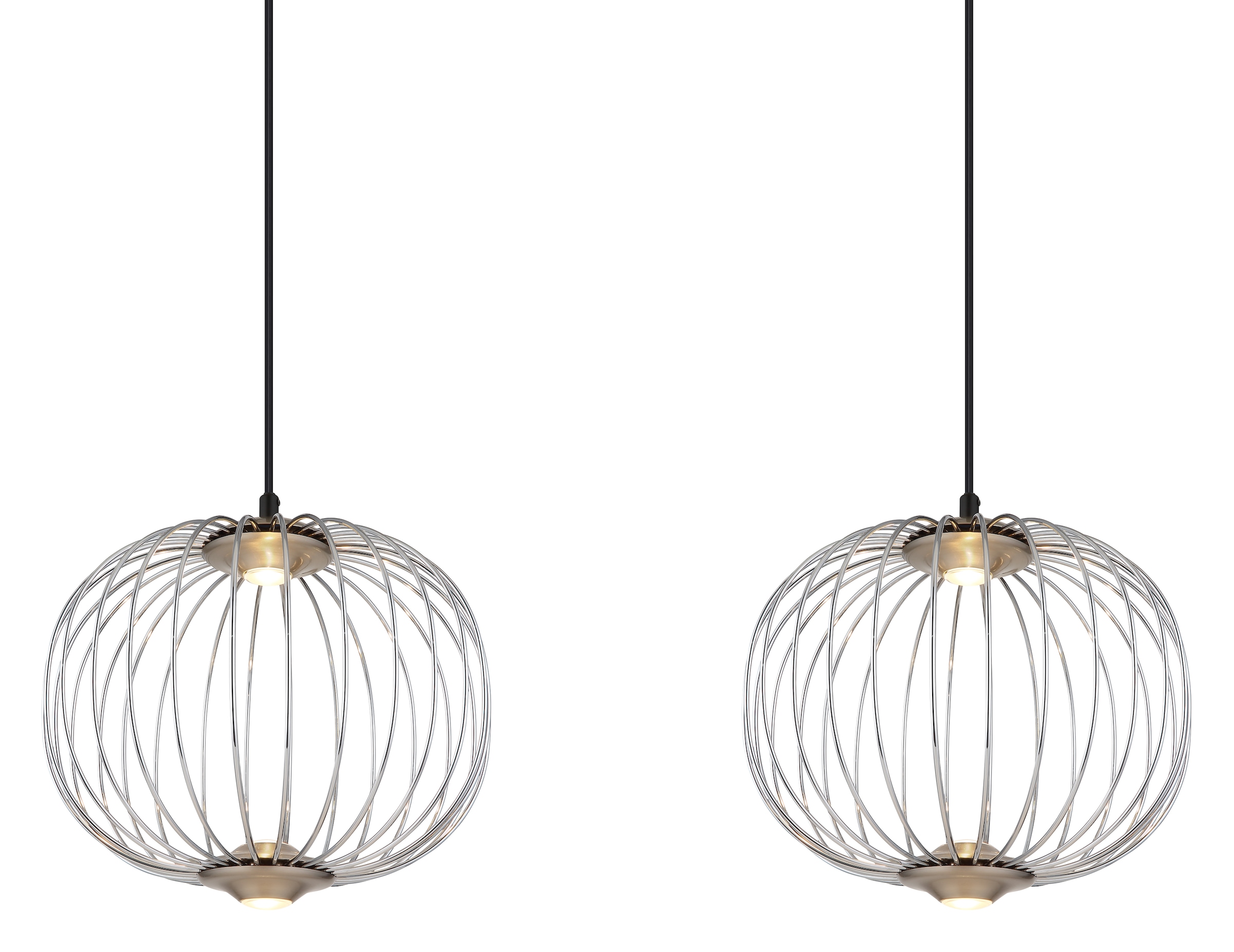 GLOBO LIGHTING LED Pendelleuchte »GALWAY«, Leuchtmittel LED-Modul | LED fest integriert, Hängelampe/Hängeleuchte/Wohnzimmer/Esszimmer/Esstisch/rund