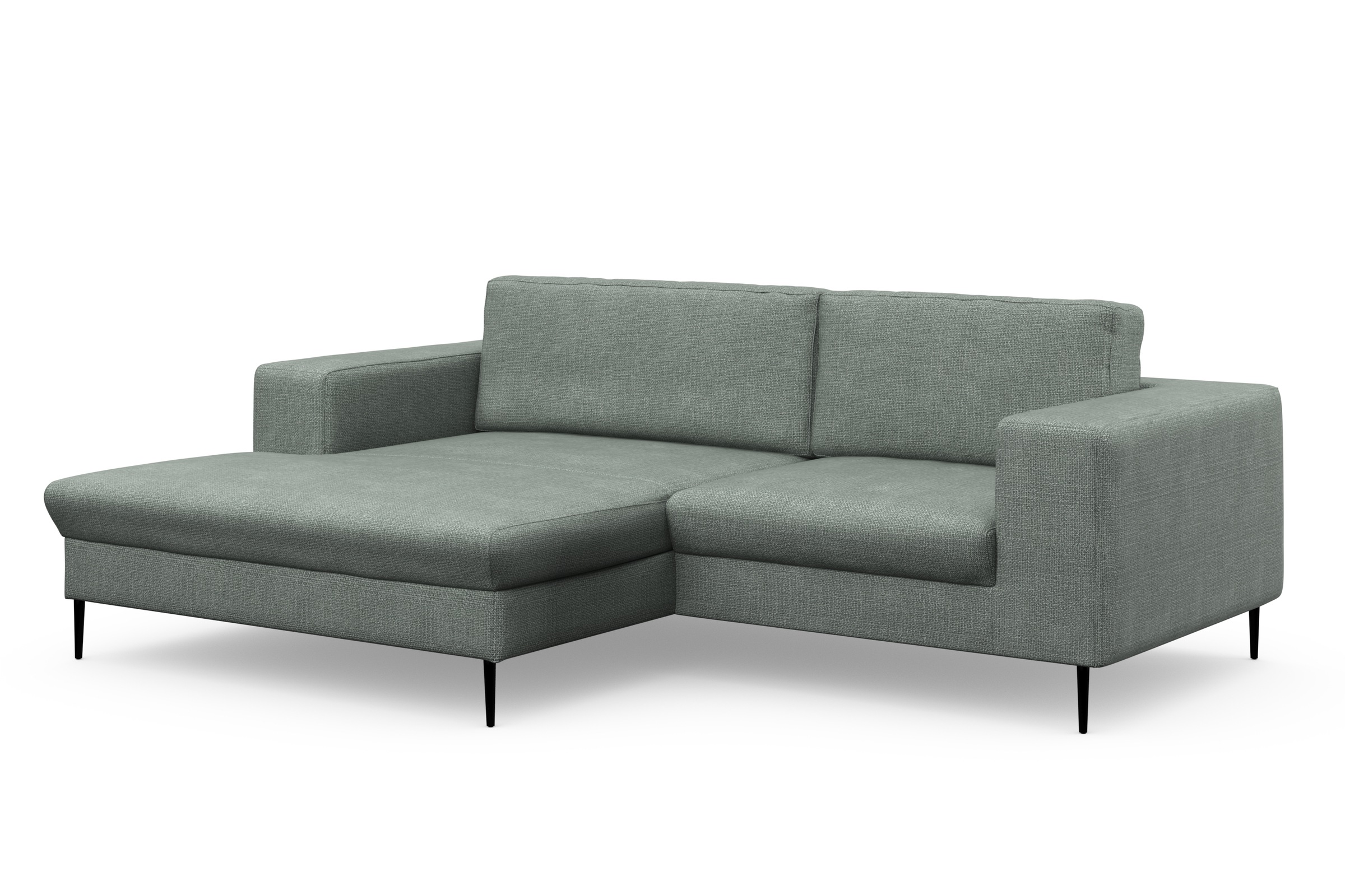 DOMO collection Ecksofa »Modica kompakt und elegant, Breite 244, L-Form«, moderne Optik mit extrabreiter Recamiere, auch in Cord