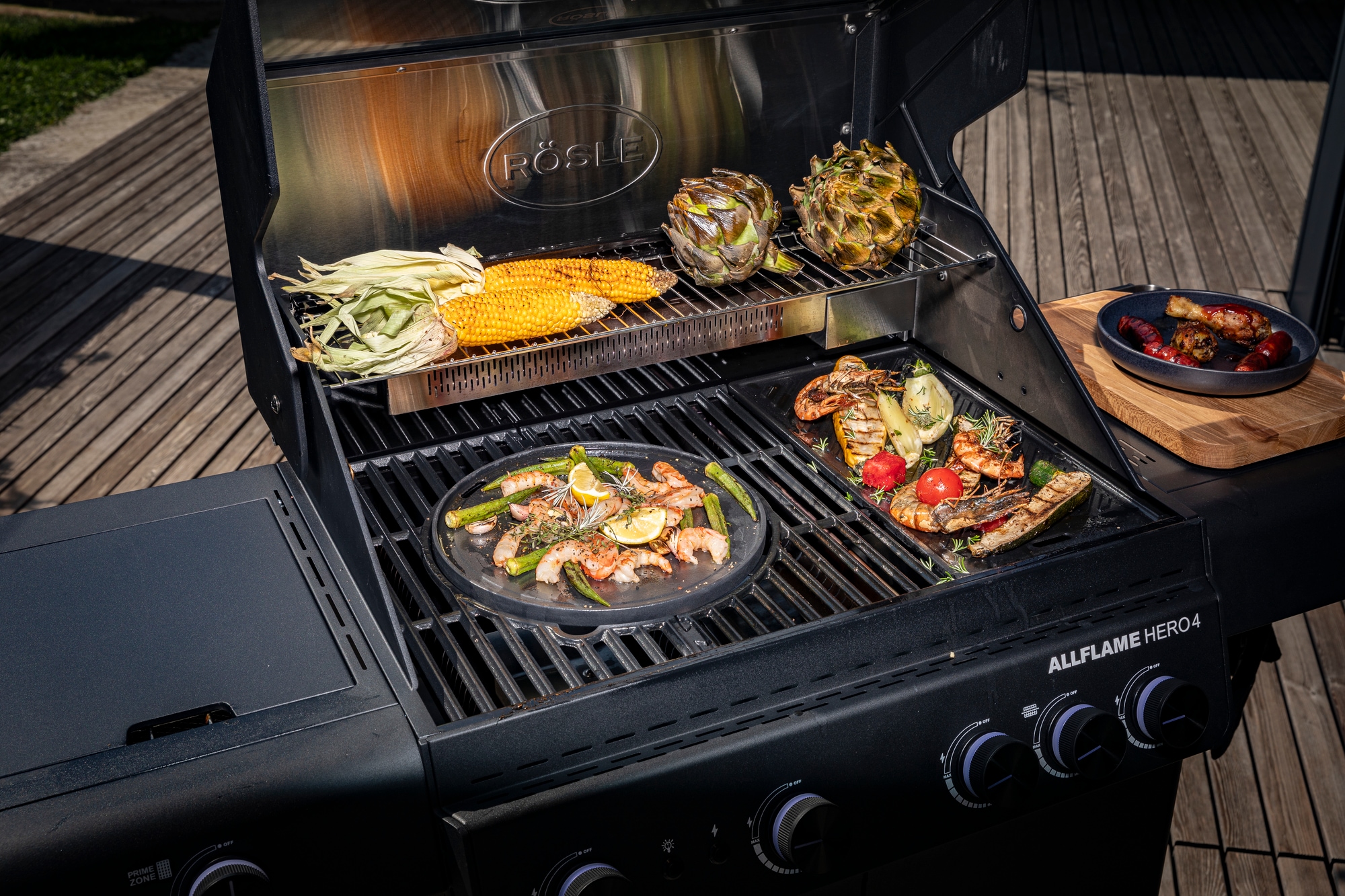 RÖSLE Gasgrill »ALLFLAME Hero 4«, 50 mbar
