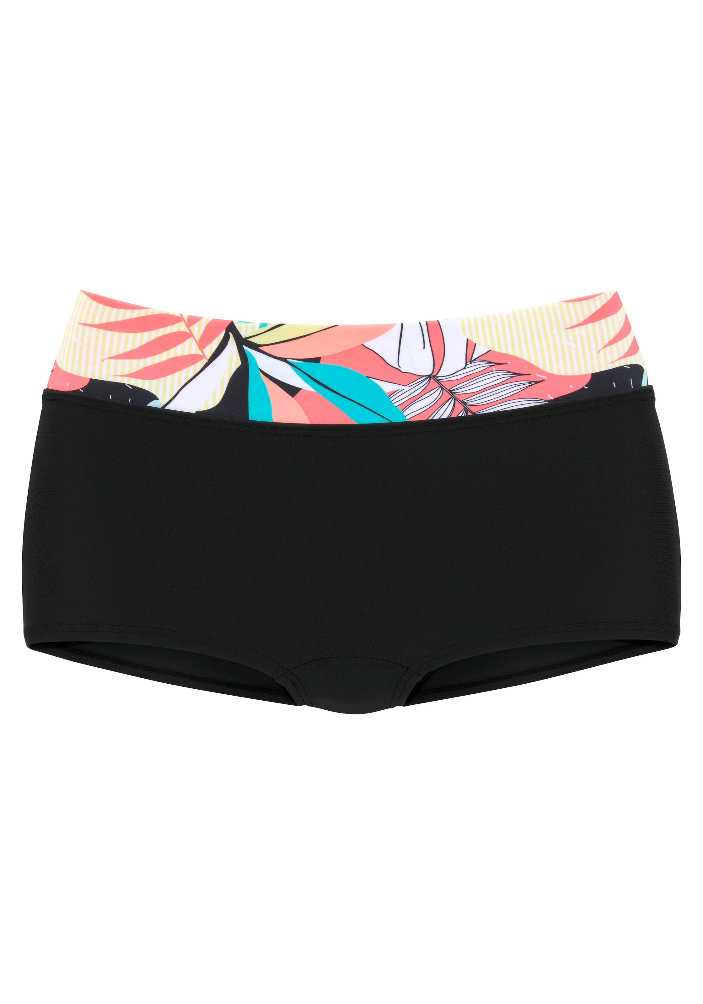 LASCANA ACTIVE Bikini-Hotpants »Layne«, mit bedrucktem Bündchen