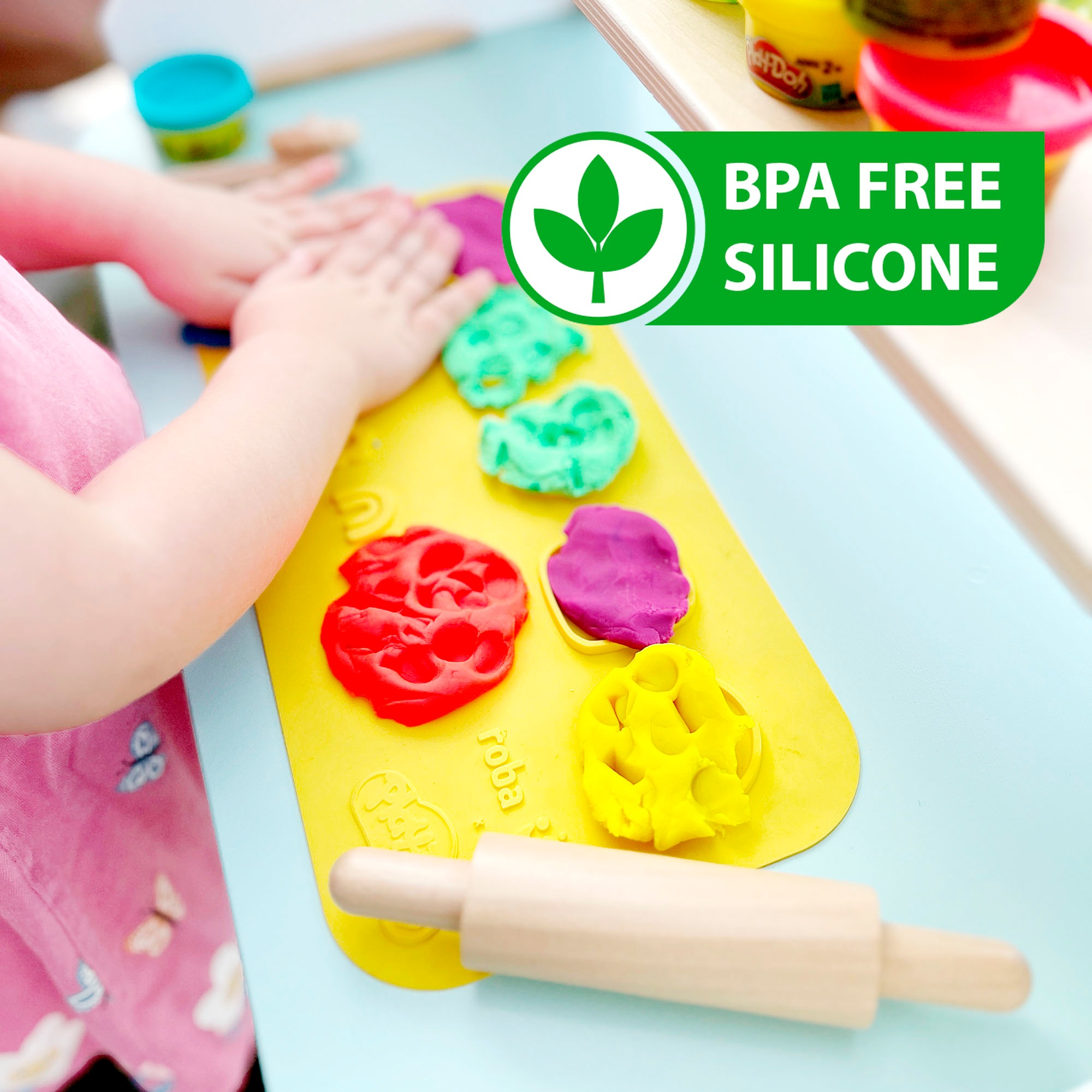 roba® Kindersitzgruppe »Play-Doh«, (Set), inkl. 3D Kreativmatte, Knete und Zubehör