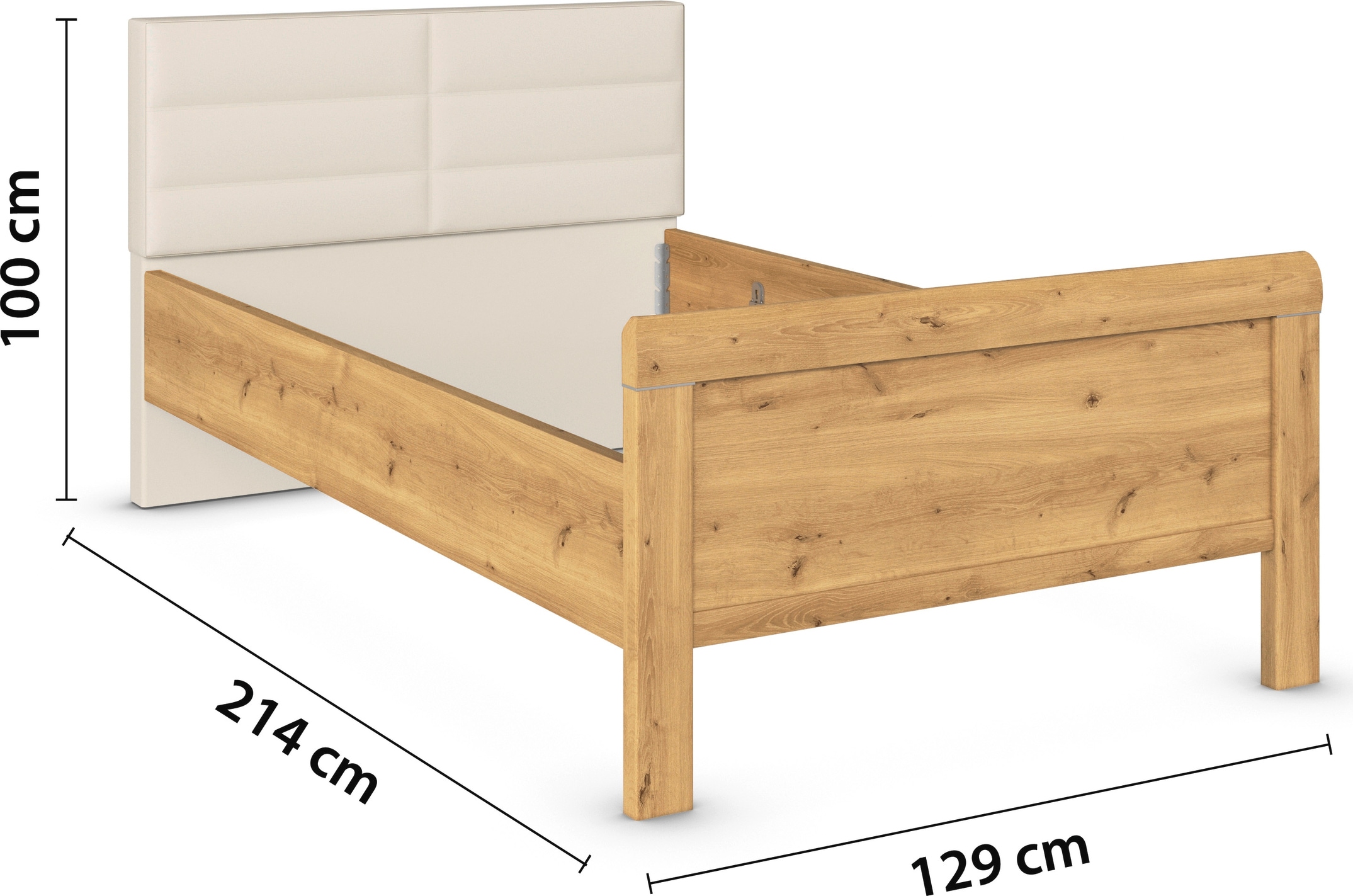 rauch Schlafzimmer-Set »Komplettschlafzimmer Schlafzimmer EVELYN«, (Set, 3 tlg.), Schrank und Bett in 2 Breiten, Nachttisch 2 Schubladen MADE IN GERMANY