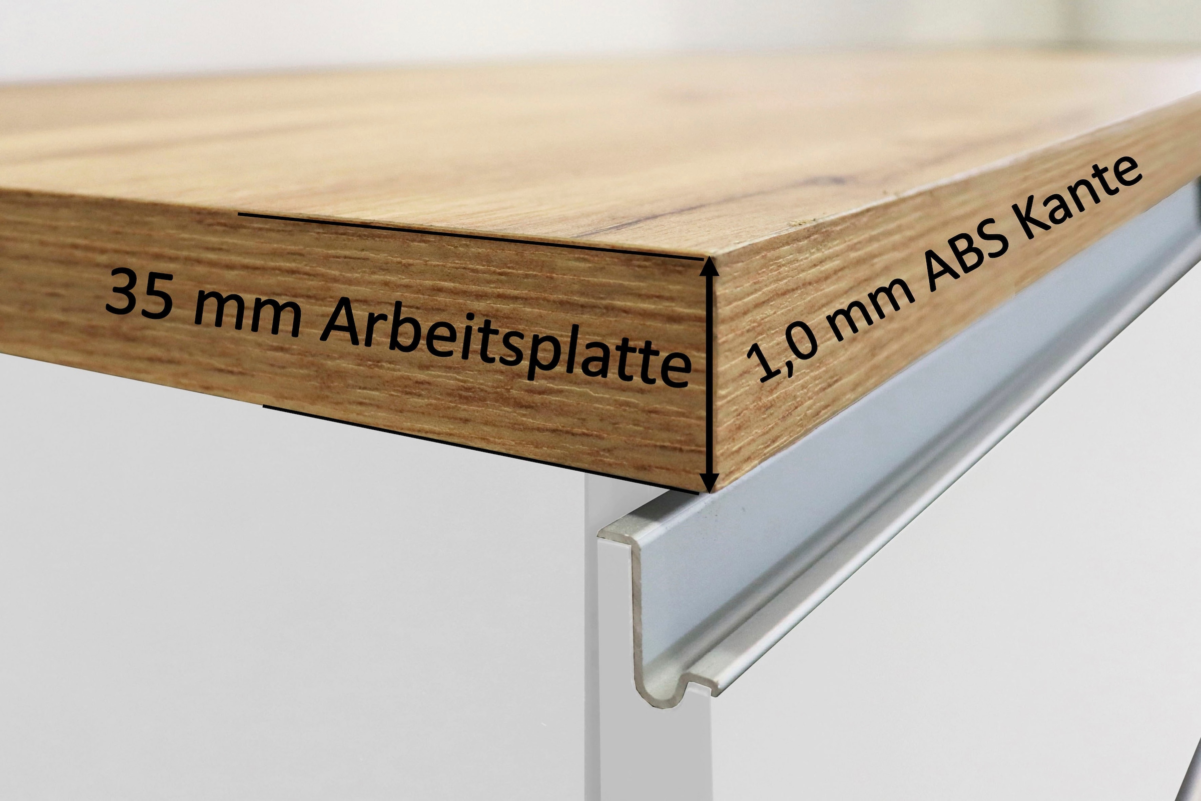 KOCHSTATION Küchenzeile »KS-Sole«, Breite 256 cm, mit Geschirr-Abtropfschrank, ohne E-Geräte