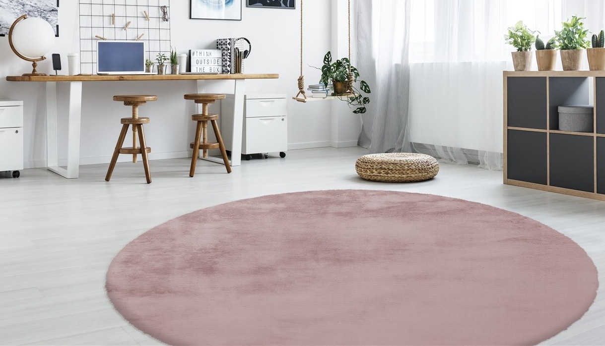 calo-deluxe Fellteppich »Vogesen 212«, rund, 45 mm Höhe, Kunstfell, Wohnzim günstig online kaufen