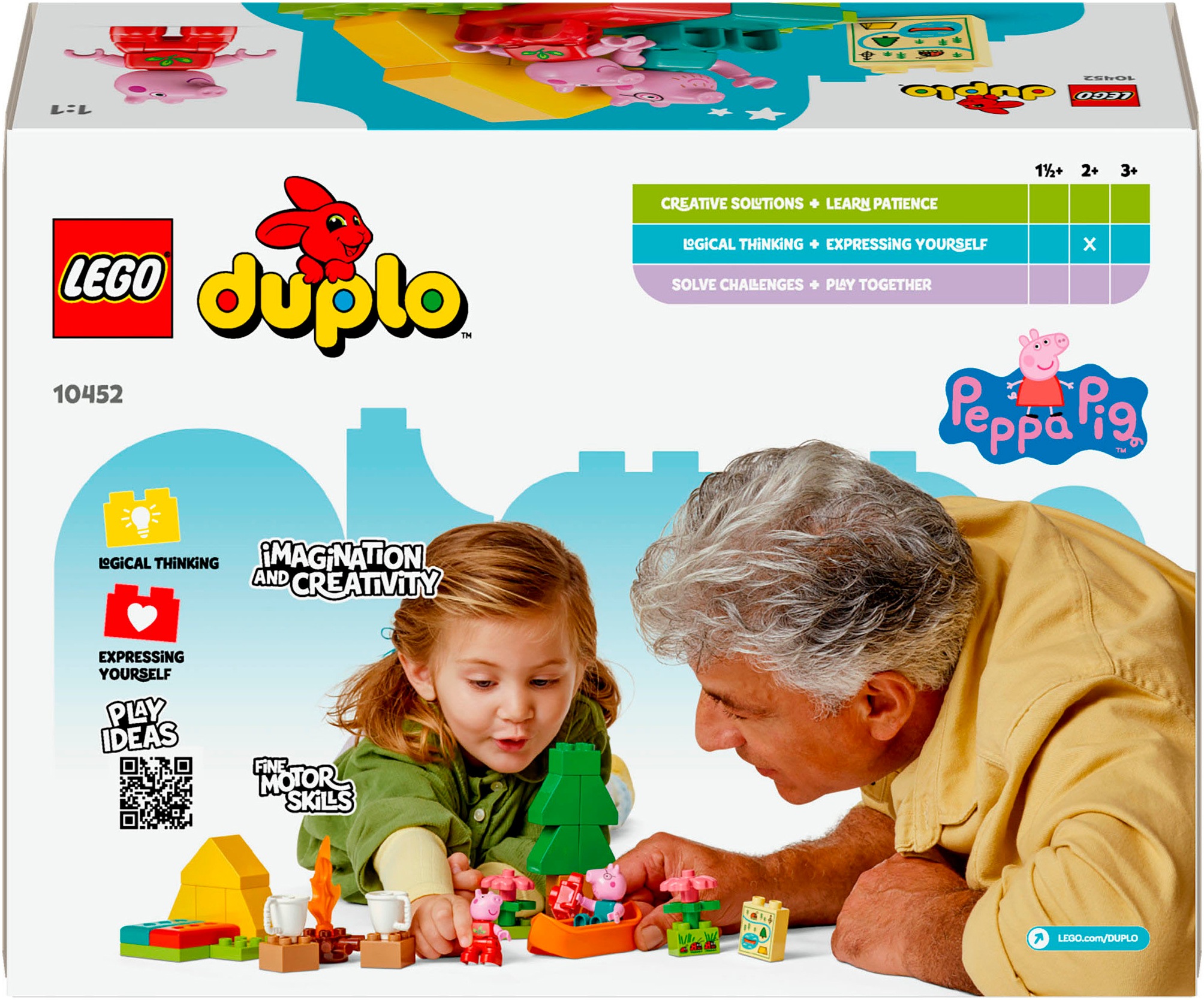 LEGO® Konstruktionsspielsteine »Campingausflug (10452), LEGO® DUPLO Peppa Pig«, (32 St.), Made in Europe