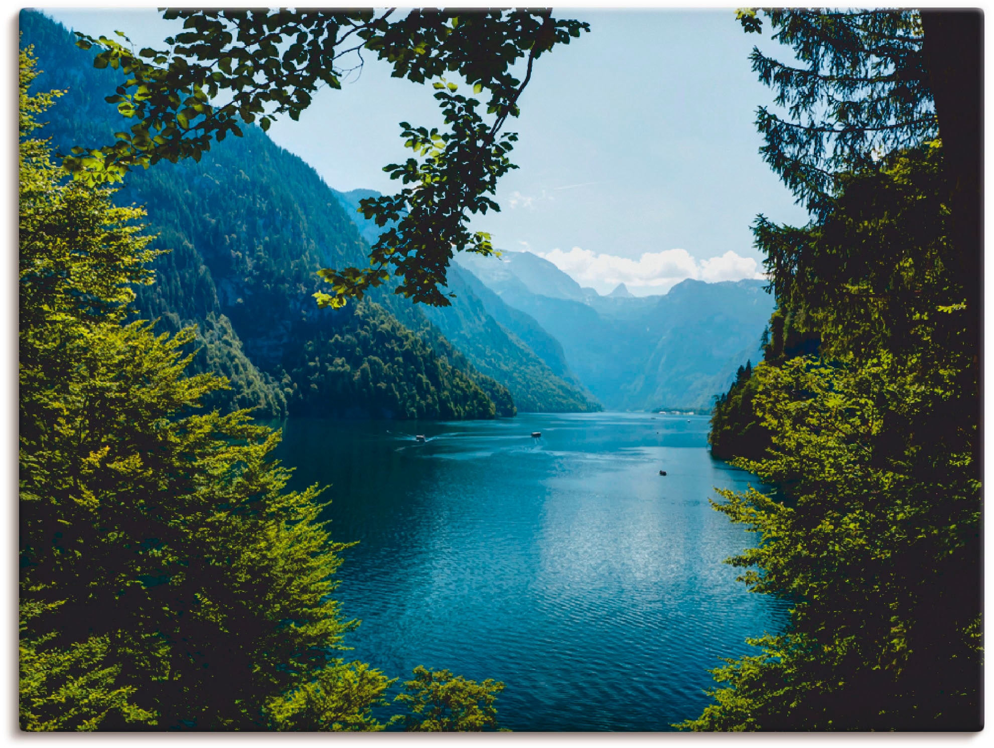 Artland Wandbild "Malerwinkel Königssee- Alpen", Berge, (1 St.), als Leinwa günstig online kaufen