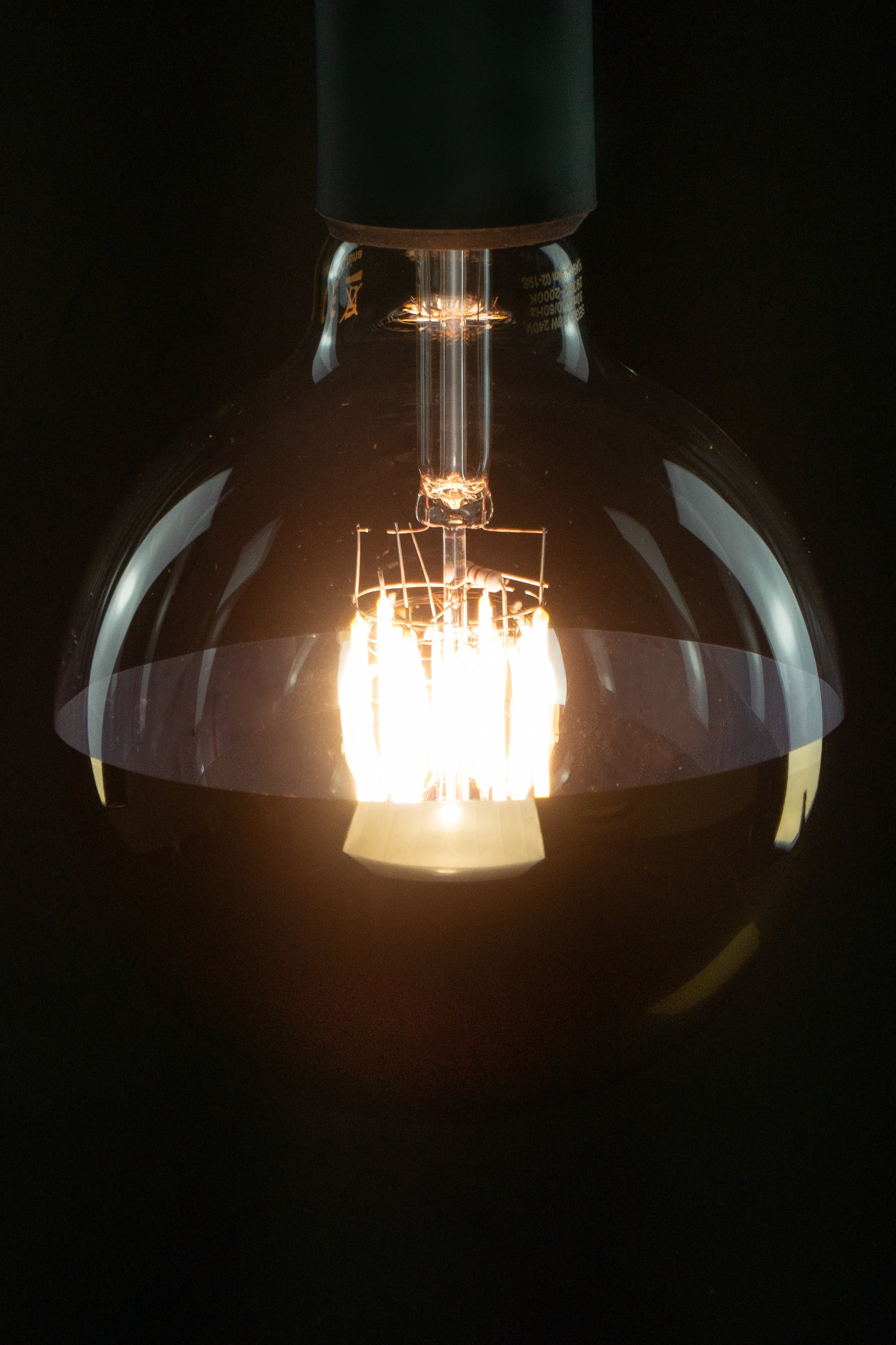 SEGULA LED-Leuchtmittel »LED Globe 125 Spiegelkopf Gold« E27 Warmweiß dimmb günstig online kaufen