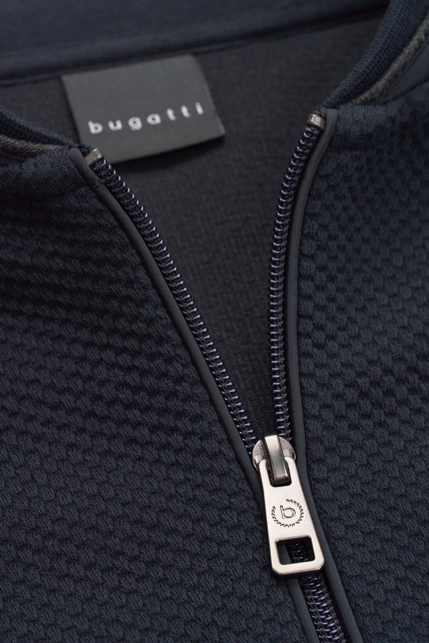 bugatti Sweatjacke, mit Collegekragen