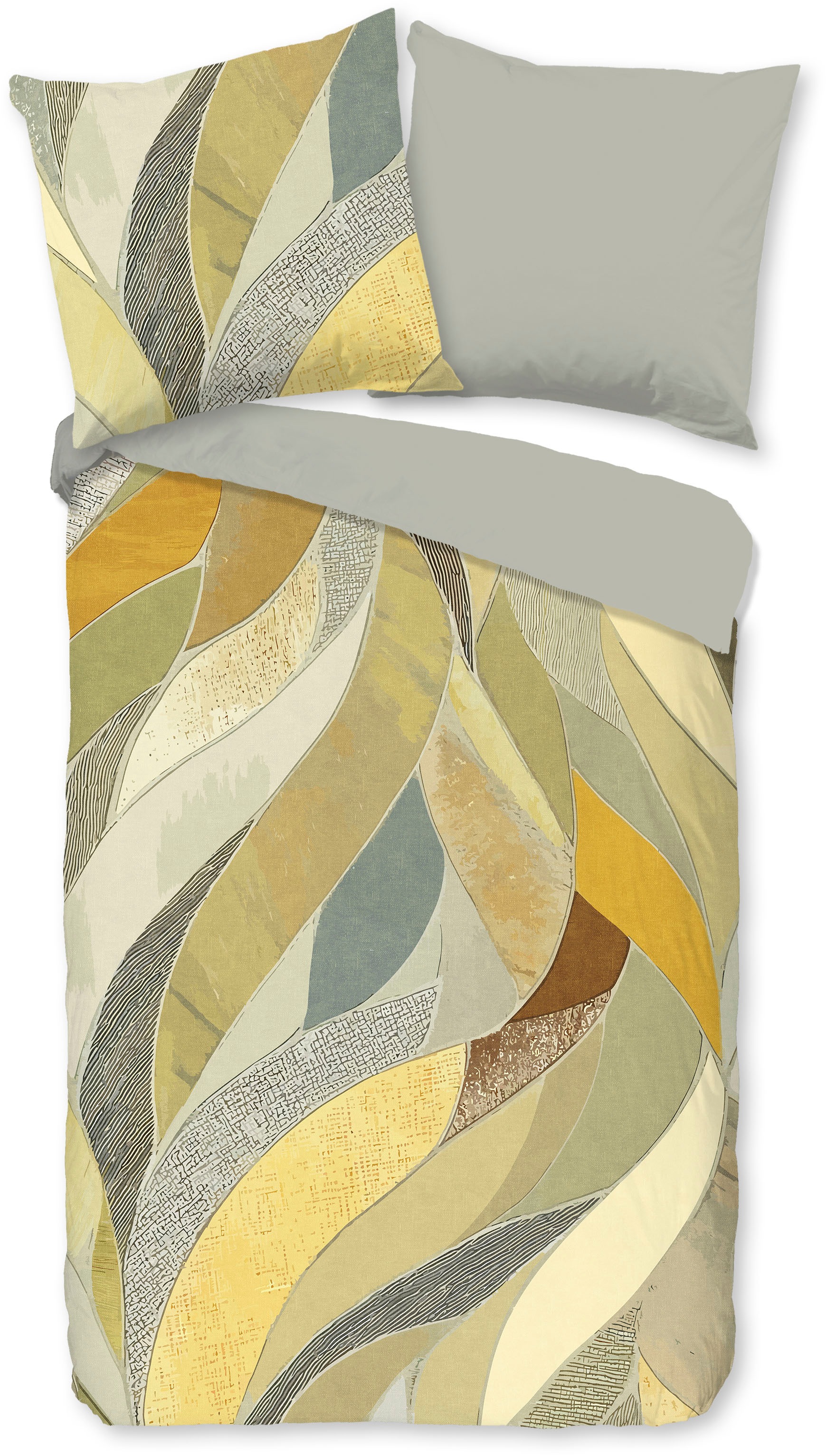 good morning Wendebettwäsche »Yellowst« 2 Stk. tlg. 100% Baumwolle, Renforc günstig online kaufen