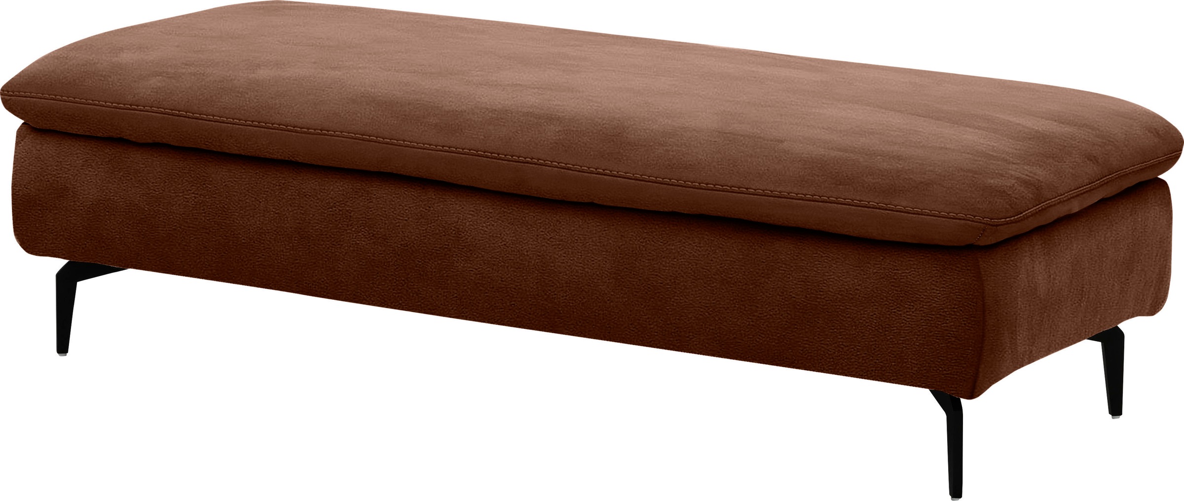 W.SCHILLIG Ecksofa »valentinoo, Designsofa, bequem, elegant und zeitlos, L-Form«, (Set), inklusive Hocker, mit Sitztiefenverstellung, Breite 299 cm