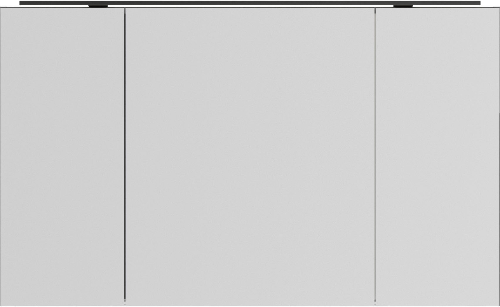 nobilia® Badmöbel-Set »Alvene«, (2 St., vormontiert, mit Soft-Close), inkl. Spiegelschrank mit Beleuchtung und Dimmerfunktion, in 4 Breiten