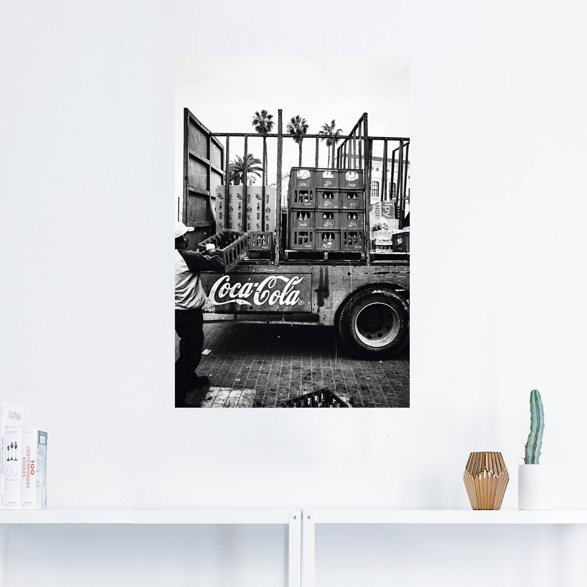 Artland Wandbild »CocaCola-LKW in El Jadida - Marokko«, Auto, (1 St.), als Alubild, Outdoorbild, Leinwandbild, Poster, Wandaufkleber