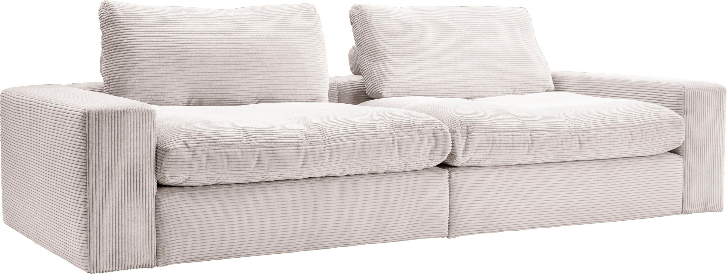 alina Big-Sofa »Sandy«, 296 cm breit und 123 cm tief, in modernem Cordstoff