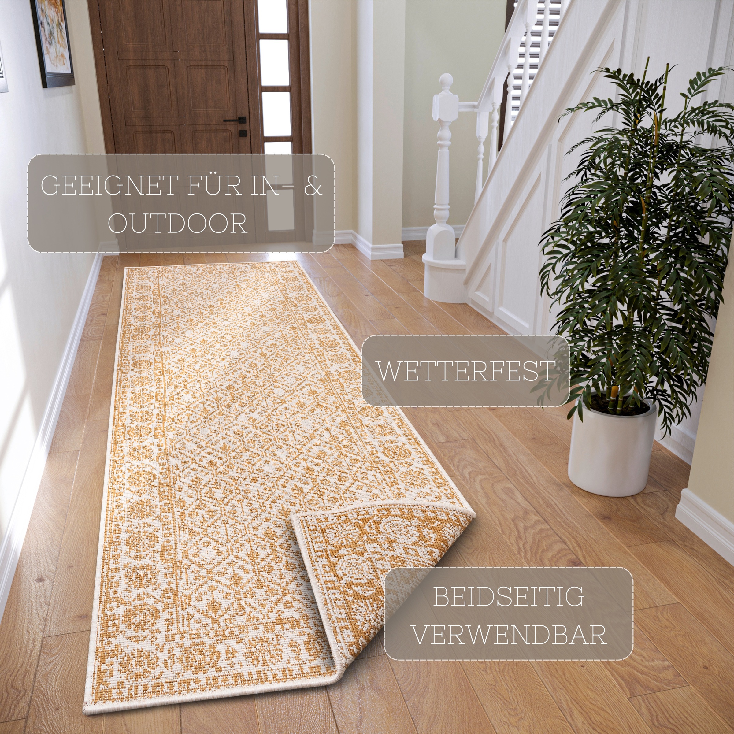 NORTHRUGS Teppich »Curacao«, rechteckig, 5 mm Höhe, In-& Outdoor, Läufer, W günstig online kaufen