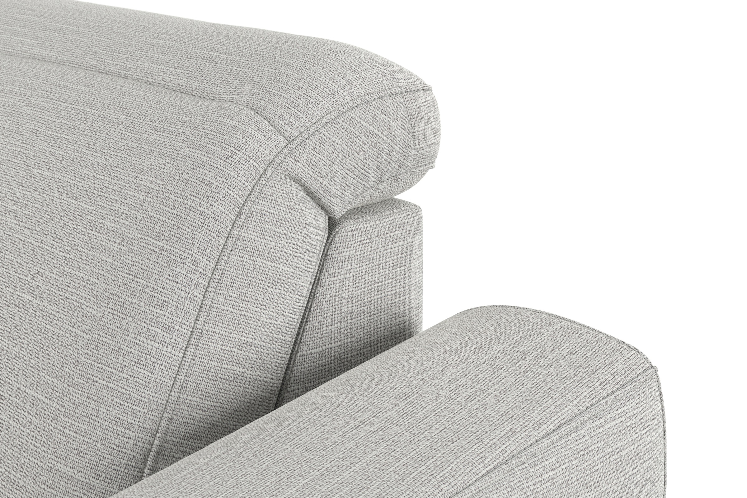 sit&more Wohnlandschaft »Dundee U-Form«, mit Federkern und Massivholzfüßen, wahlweise mit Kopfteilverstellung