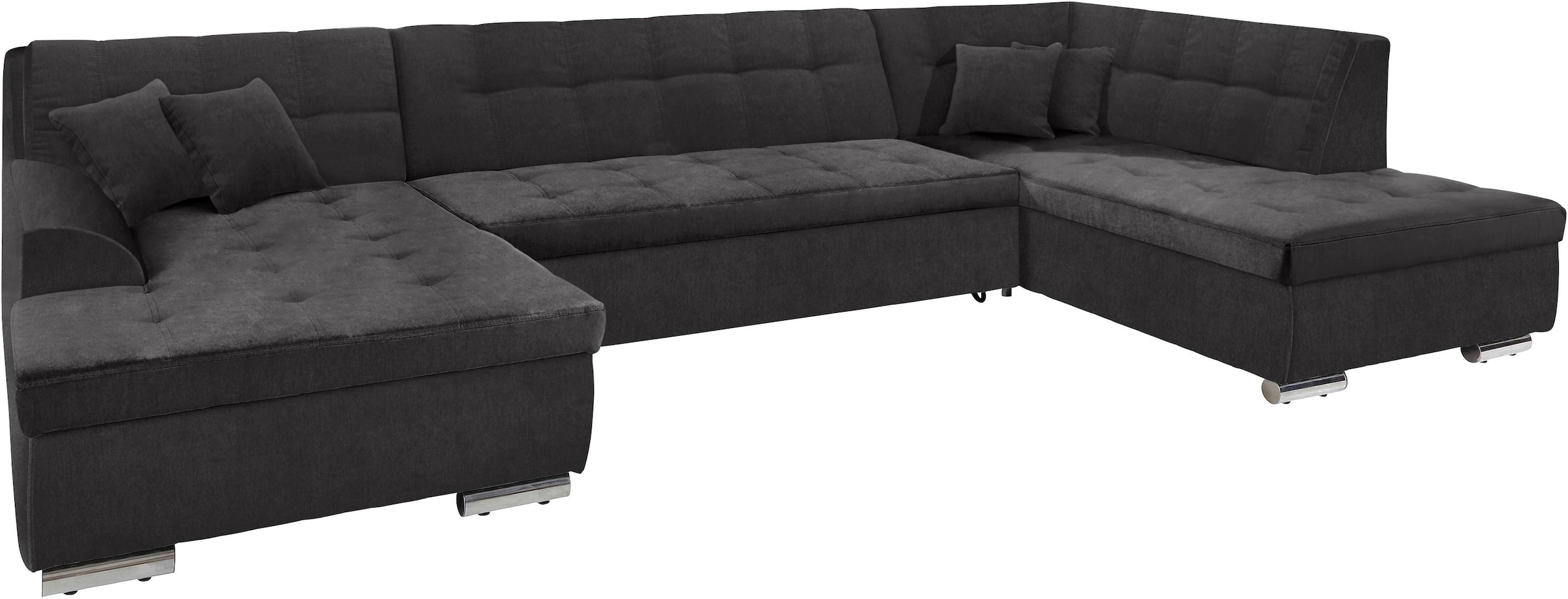 DOMO collection Wohnlandschaft »Aversa U-Form«, wahlweise mit Bettfunktion, frei im Raum stellbar