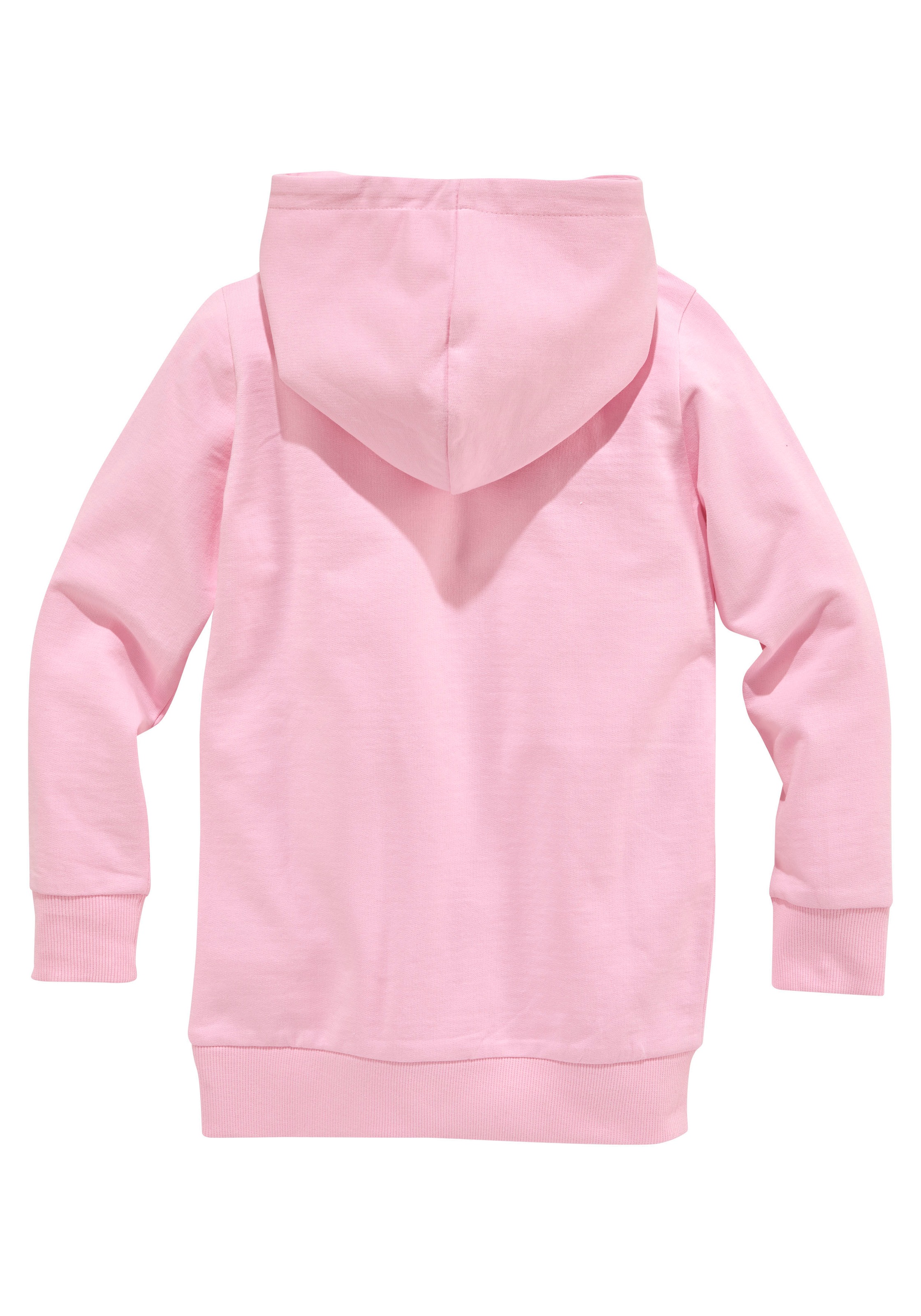 KIDSWORLD Kapuzensweatshirt », Longsweatshirt mit niedlichem Einhorn«, Langarm,  Basic-Passform,  bedruckt,  mit Kapuze,  aus Baumwolle
