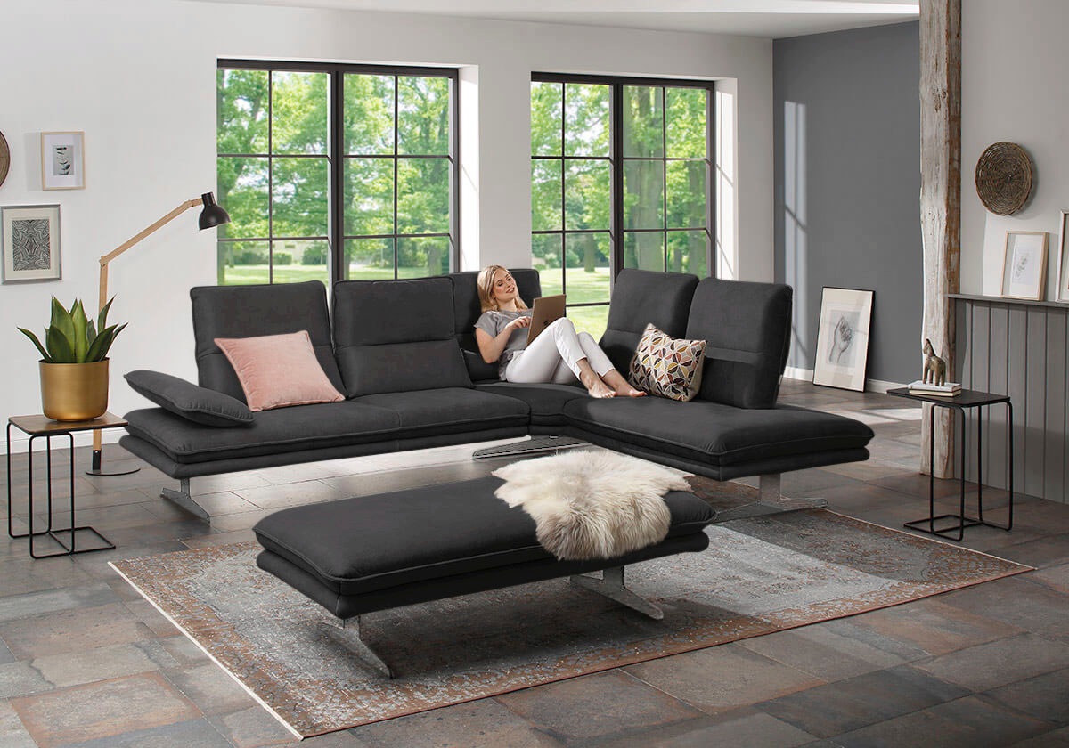 W.SCHILLIG Ecksofa »broadway, Designsofa, mit tollem Sitzkomfort, L-Form«, günstig online kaufen