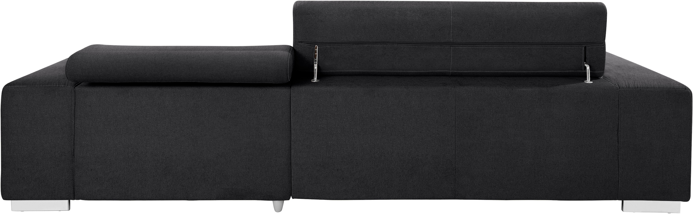 COTTA Ecksofa »Orion L-Form«, mit Kopfteilverstellung & 3 Nierenkissen