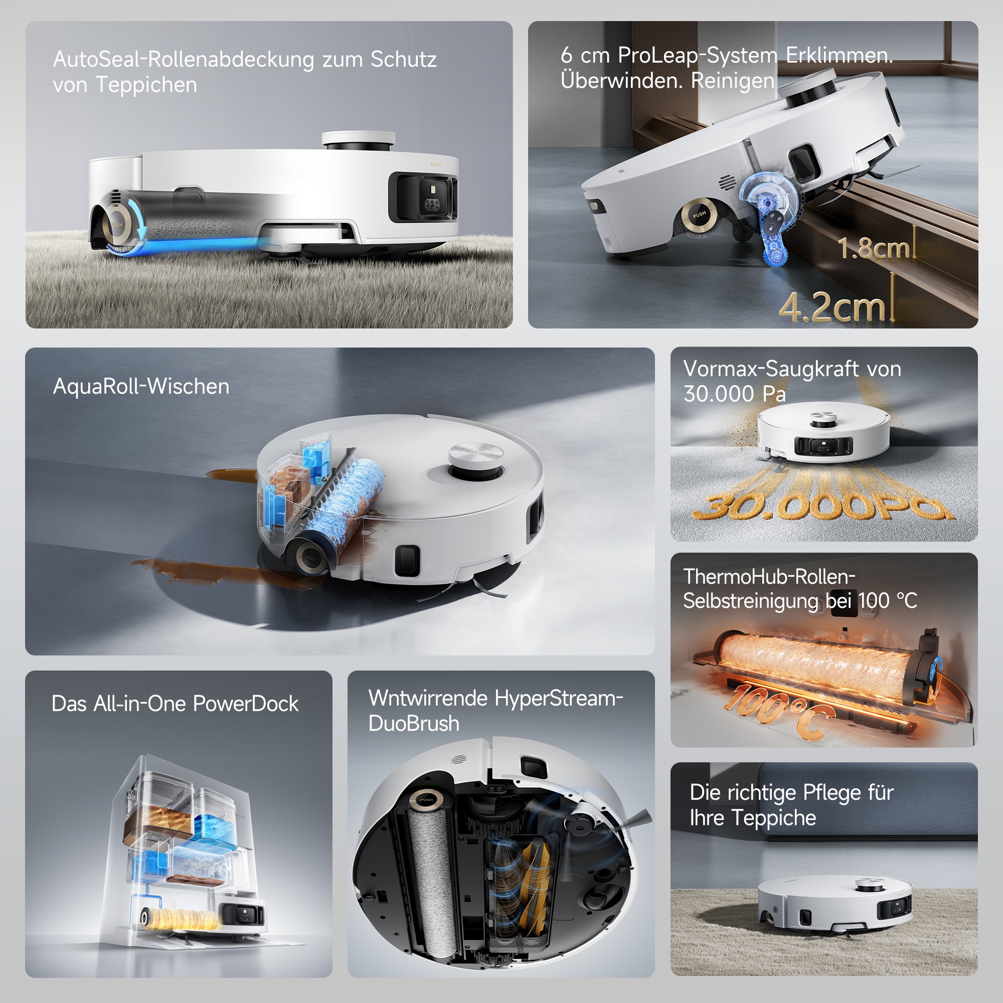Dreame Saugroboter »mit Wischfunktion Aqua 10 Roller«
