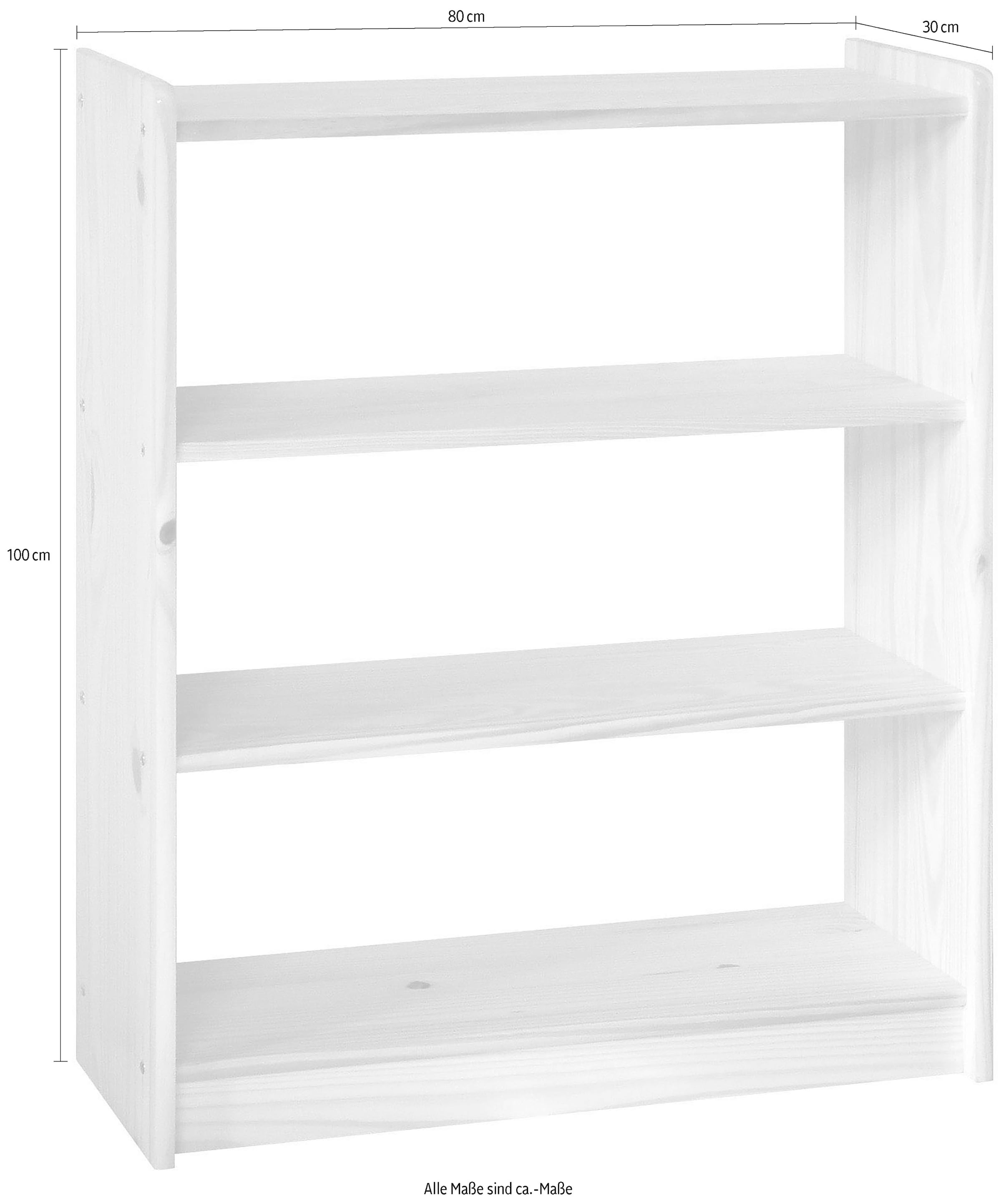 Home affaire Bücherregal, (1 St.), gefertigt aus massivem Kiefernholz