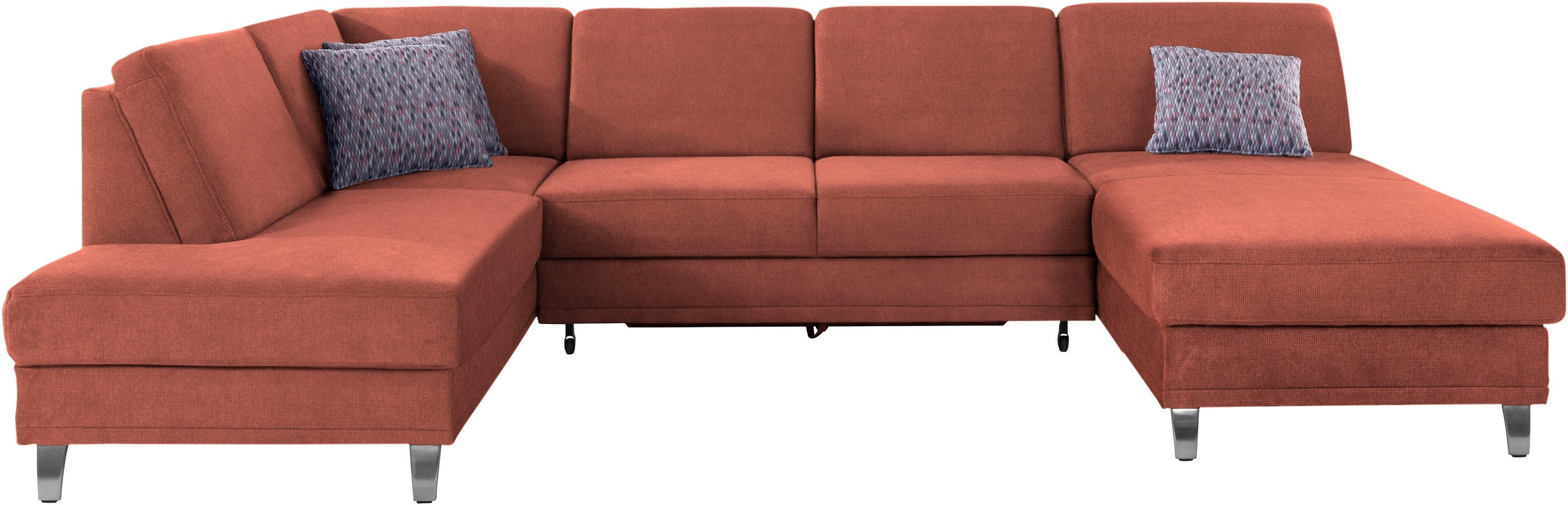 sit&more Wohnlandschaft »Clio U-Form«, wahlweise mit Bettfunktion und Bettkasten, inklusive Federkern