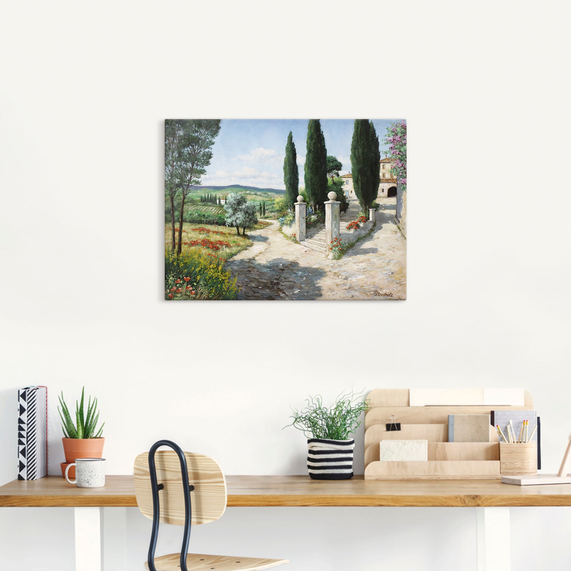 Artland Wandbild »Wohnung in der Toskana« Europa 1 Stk. tlg. als Leinwandbi günstig online kaufen