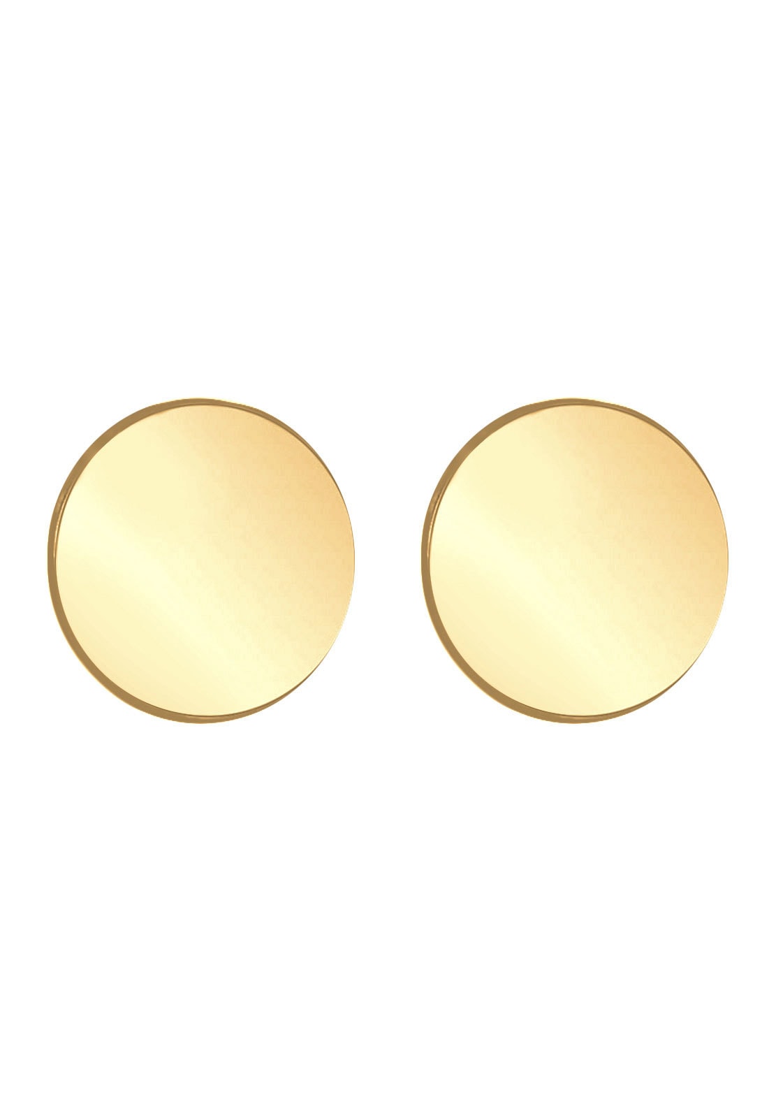 Elli Premium Paar Ohrstecker »Ohrstecker Kreis 585 Gelbgold«