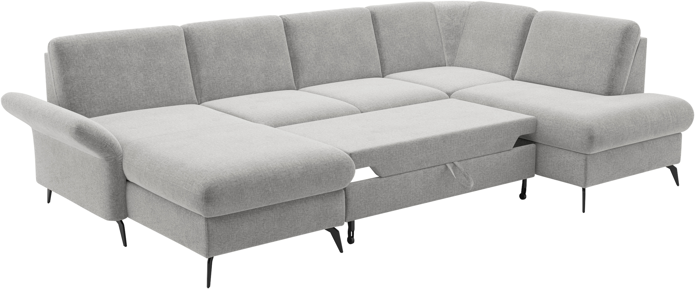 Home affaire Wohnlandschaft »Rochelle«, optional: Armteilverstellung, klappbar, Bettkasen