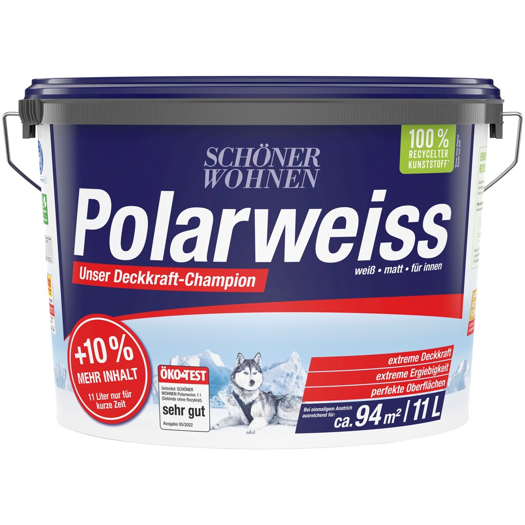 SCHÖNER WOHNEN FARBE Wand- und Deckenfarbe »Polarweiss«