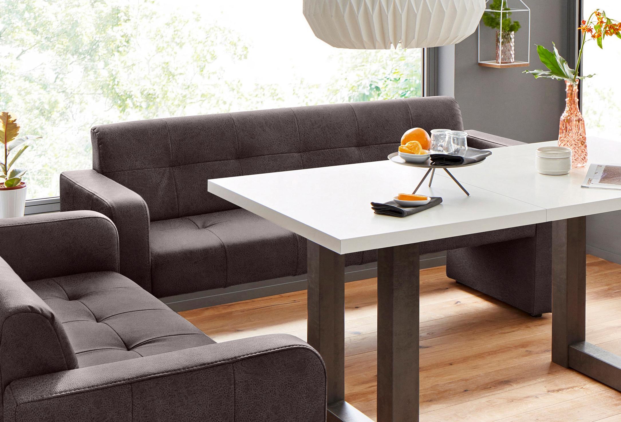 exxpo - sofa fashion Polsterbank »Barista Küchensofa mit Komfortsitzhöhe 49cm«, tolle Detailverarbeitung, frei im Raum stellbar