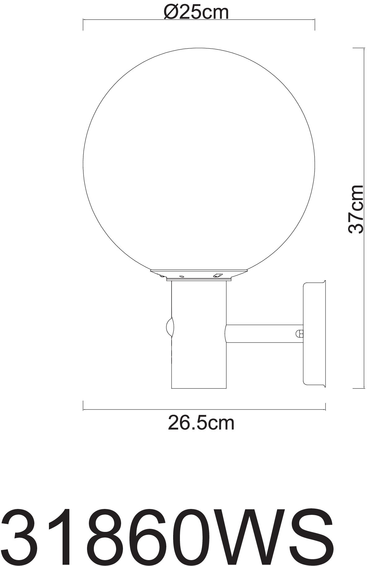 GLOBO LIGHTING Außen-Wandleuchte »OSSY«, Leuchtmittel E27 | ohne Leuchtmittel, Außenlampe/holzoptik/IP44/Terrasse/Wand/Glas/Sensor