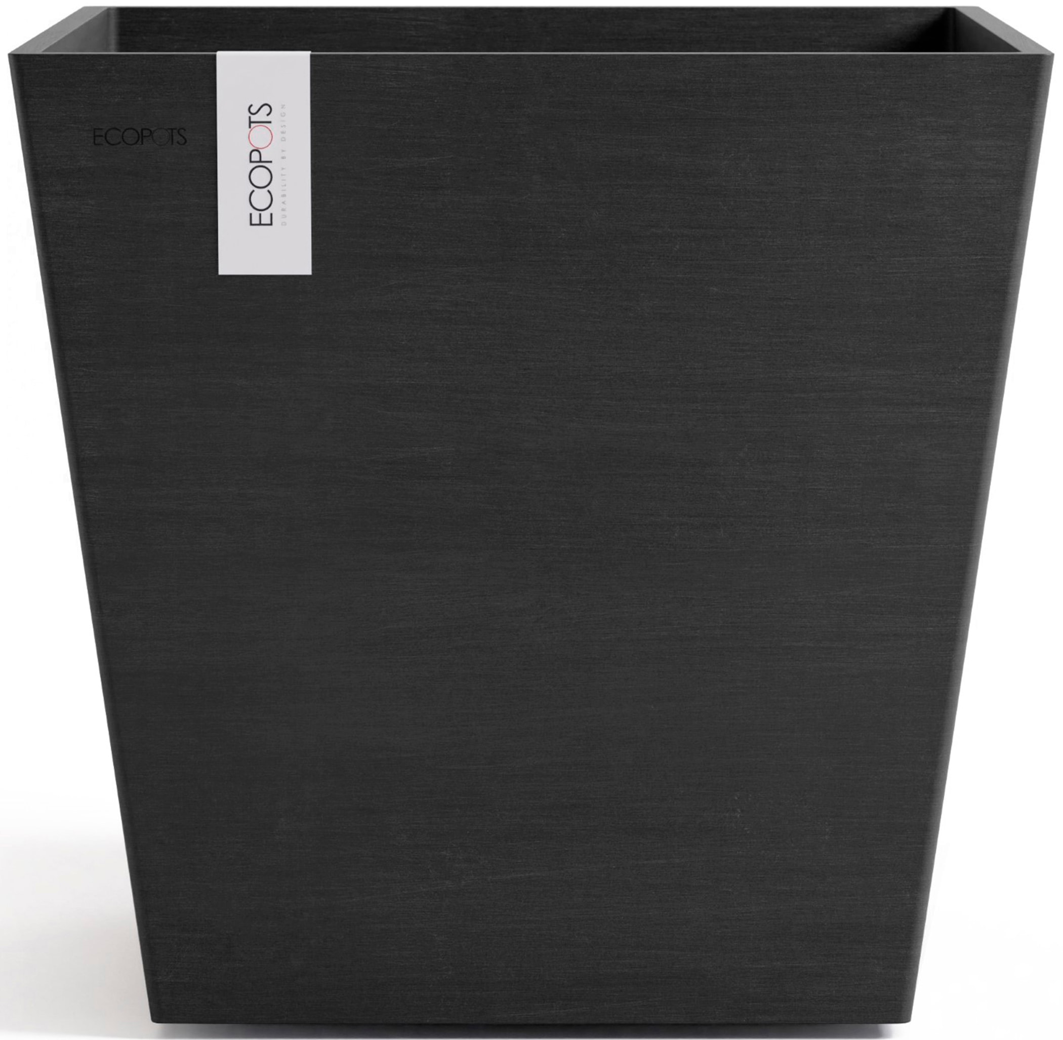 ECOPOTS Blumentopf »Rotterdam 45 + Wassersystem Dunkelgrau« für innen und außen: frostsicher, bruchsicher und lichtbeständig