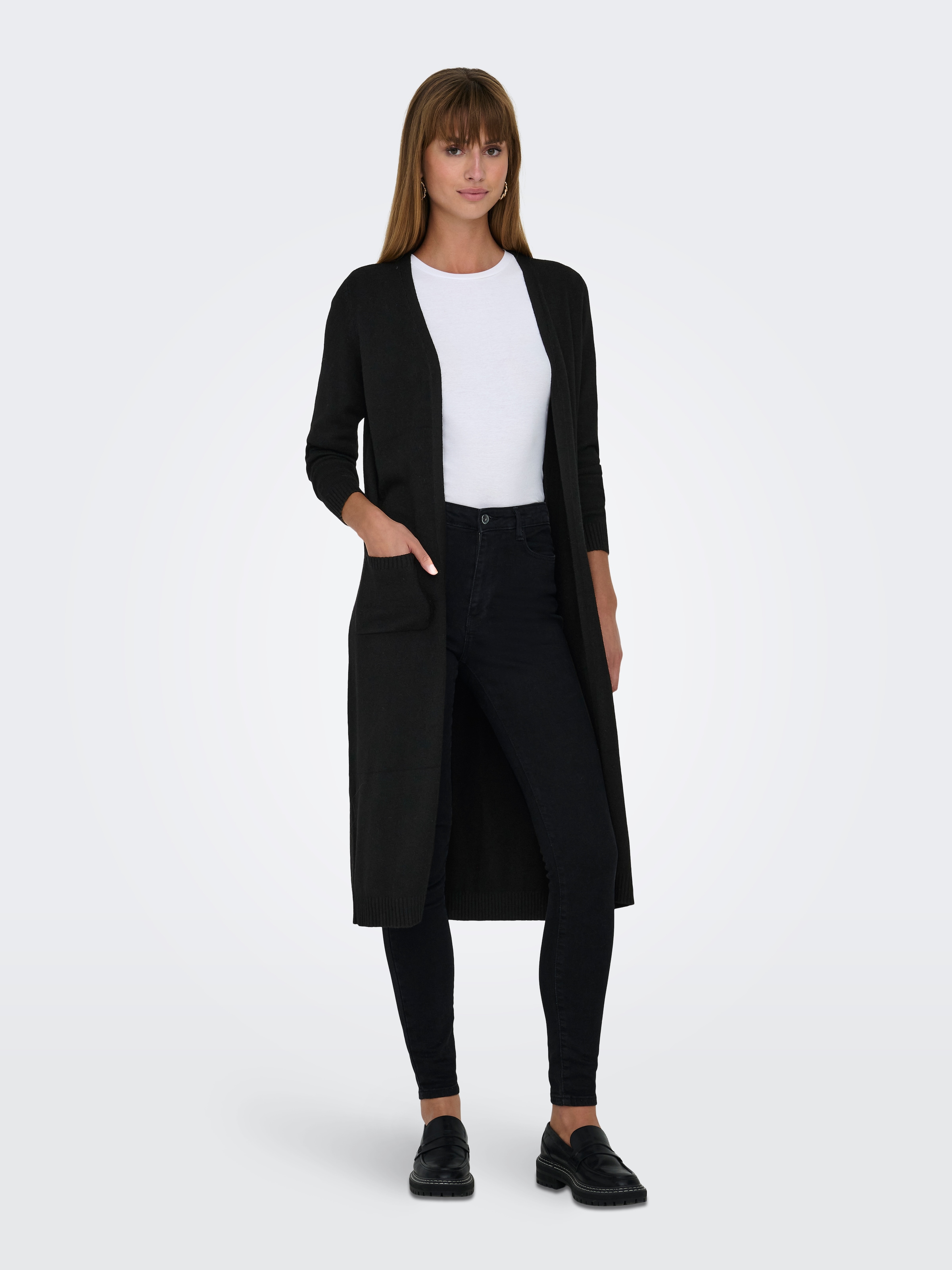 ONLY Longstrickjacke »ONLLESLY L/S LONG CARDIGAN«